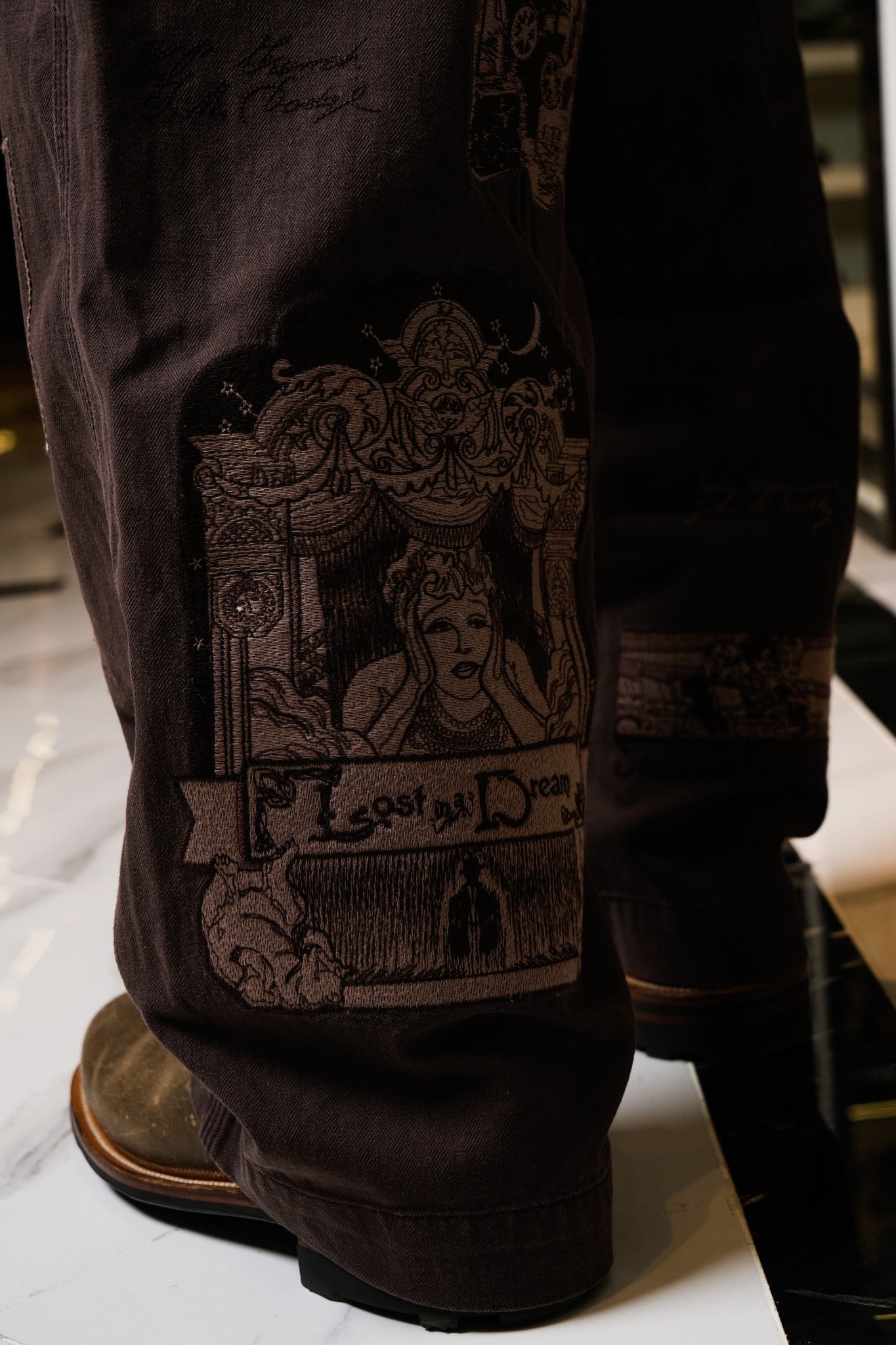 FILM PANT  - FADED BROWN