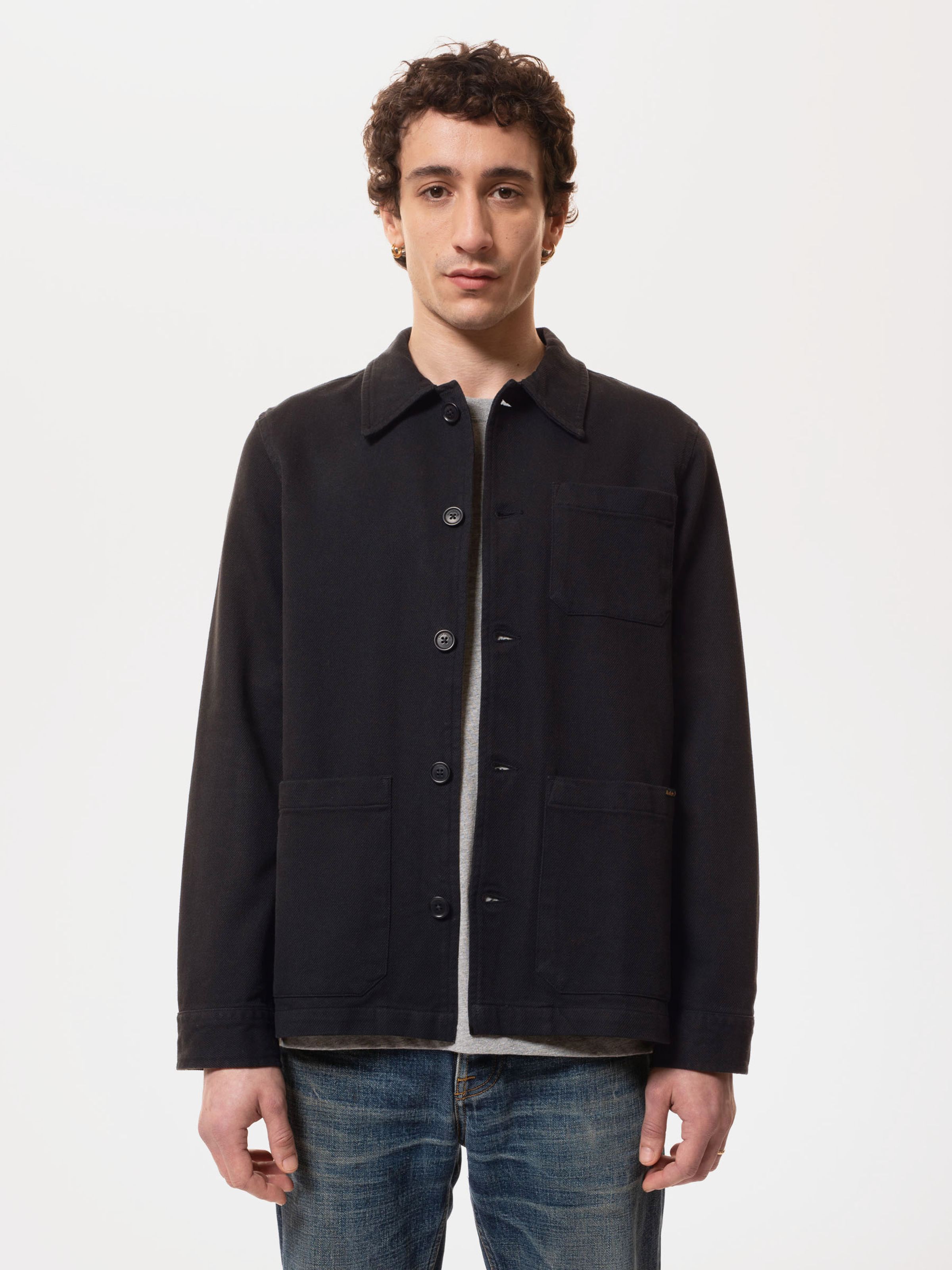 BARNEY WORKER JACKET - BLACK