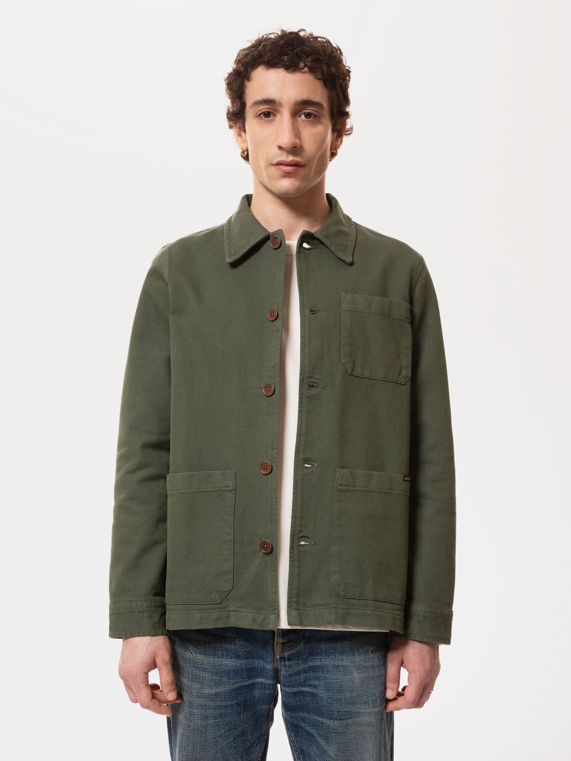 BARNEY WORKER JACKET - OLIVE