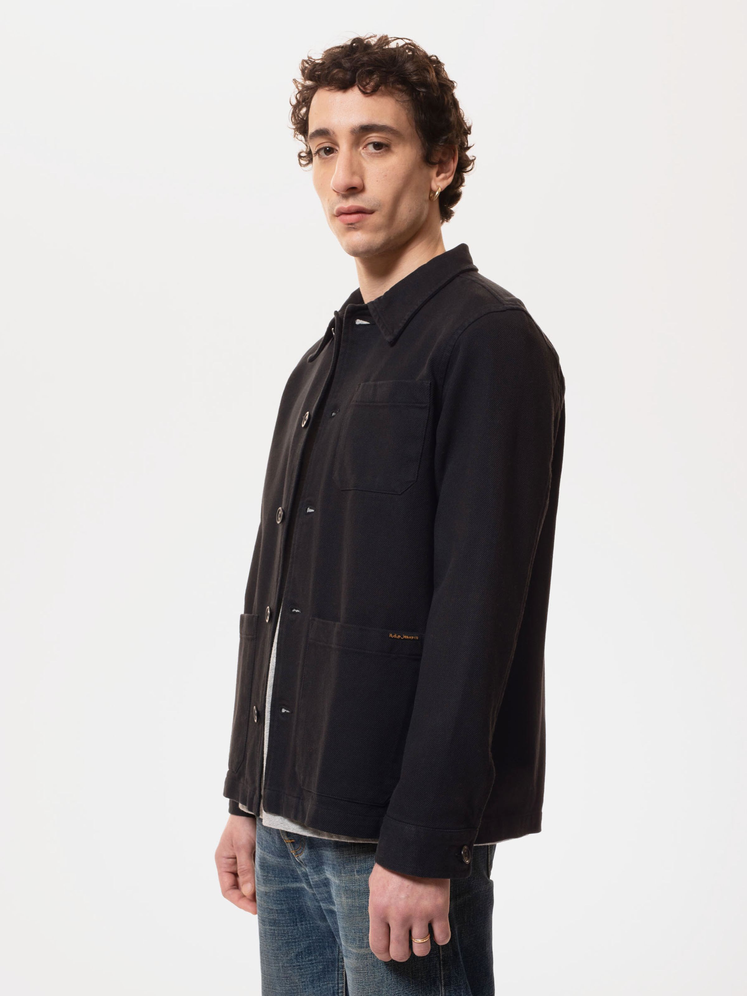 BARNEY WORKER JACKET - BLACK