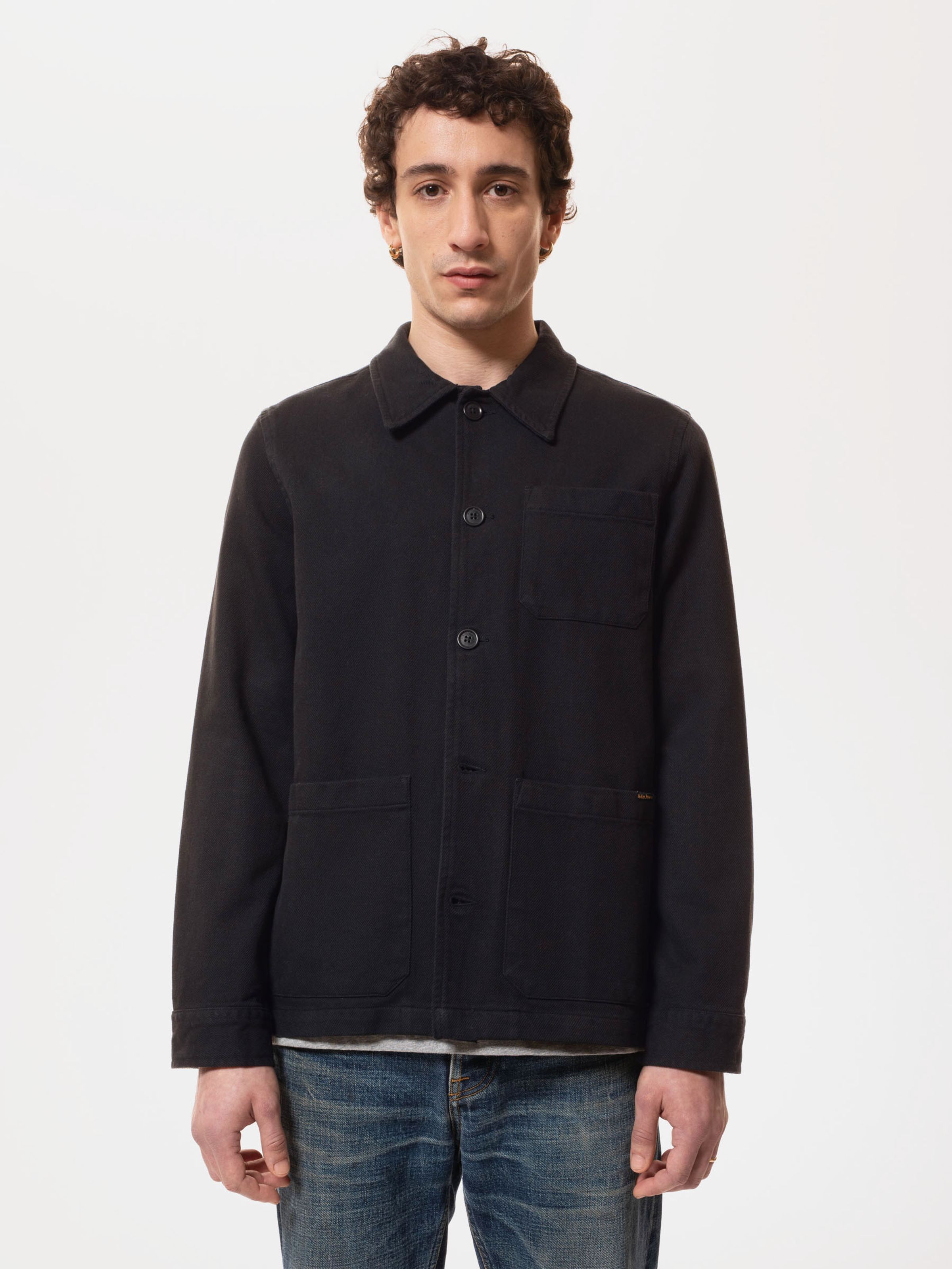 BARNEY WORKER JACKET - BLACK