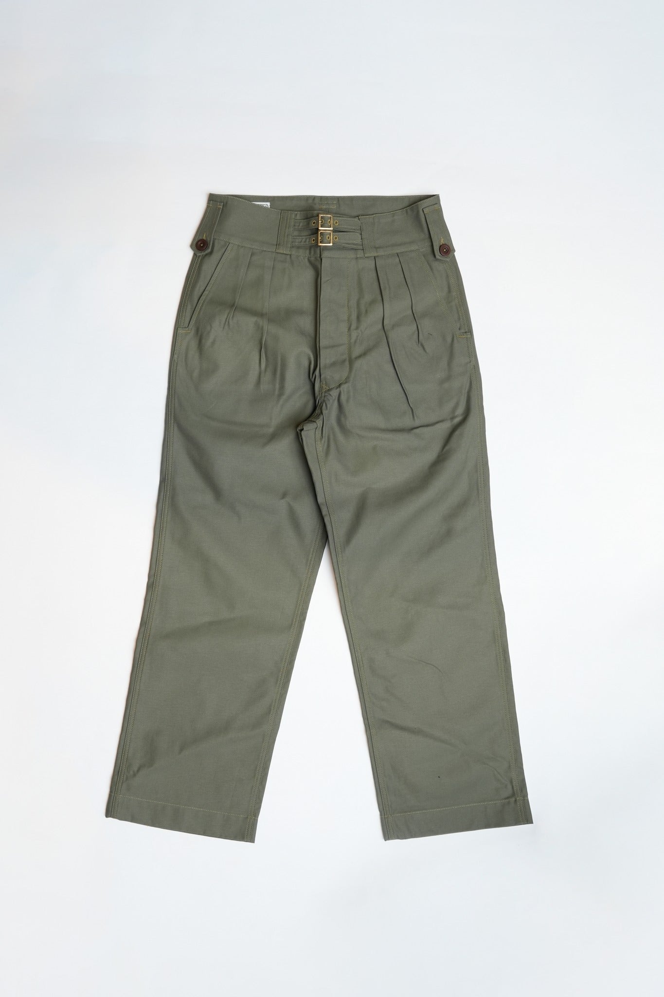 40's British Military Trousers - OLIVE REVERSED