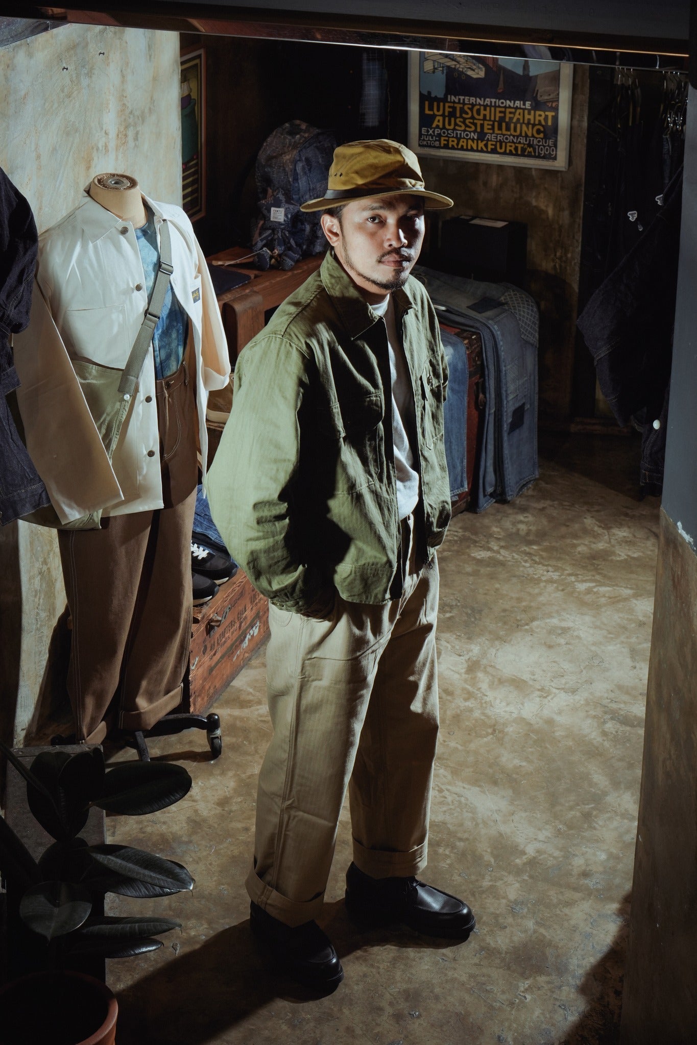 MECHANIC JACKET - OLIVE HBT
