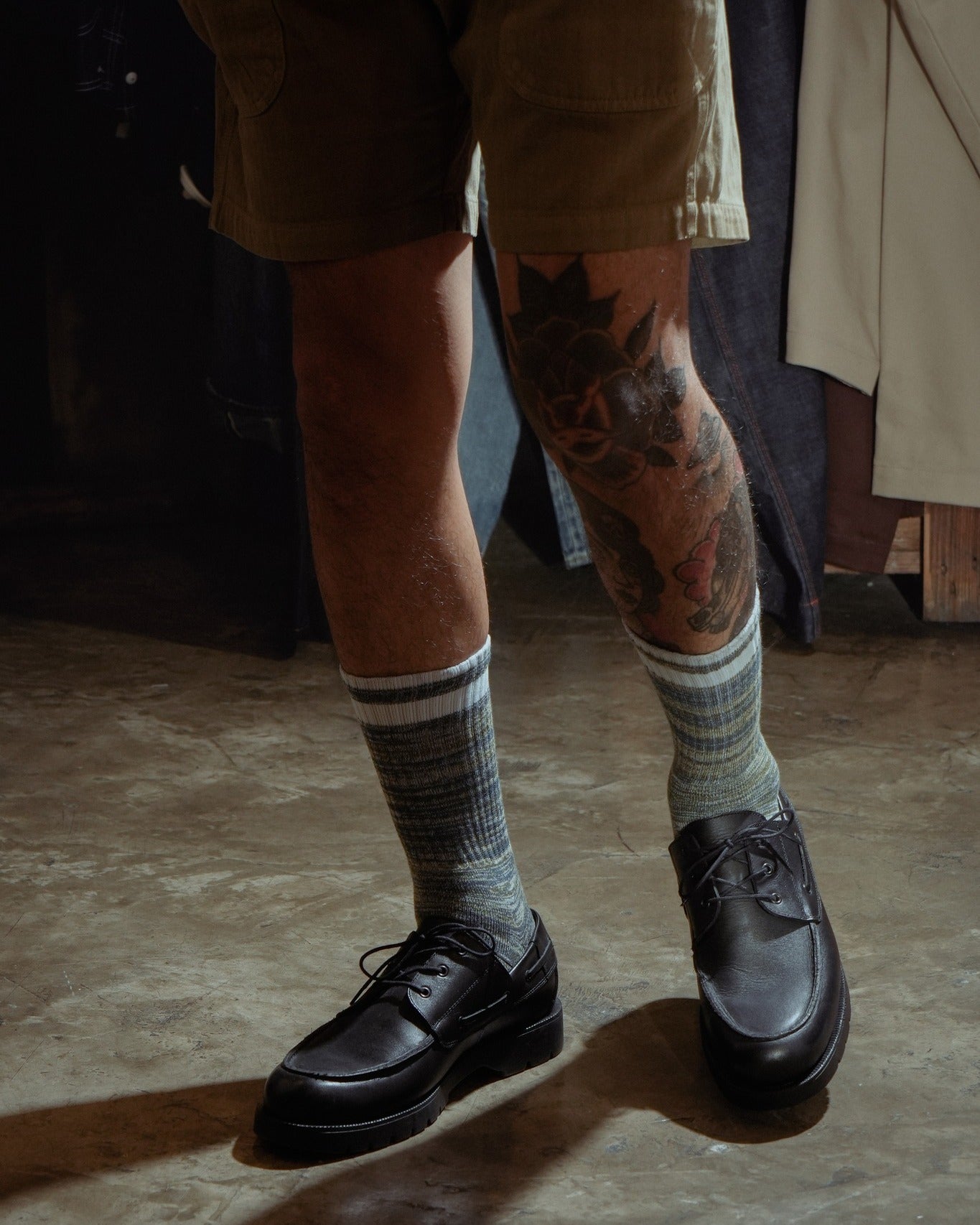ORIGINAL COTTON SOCKS - MELANGE BLACK