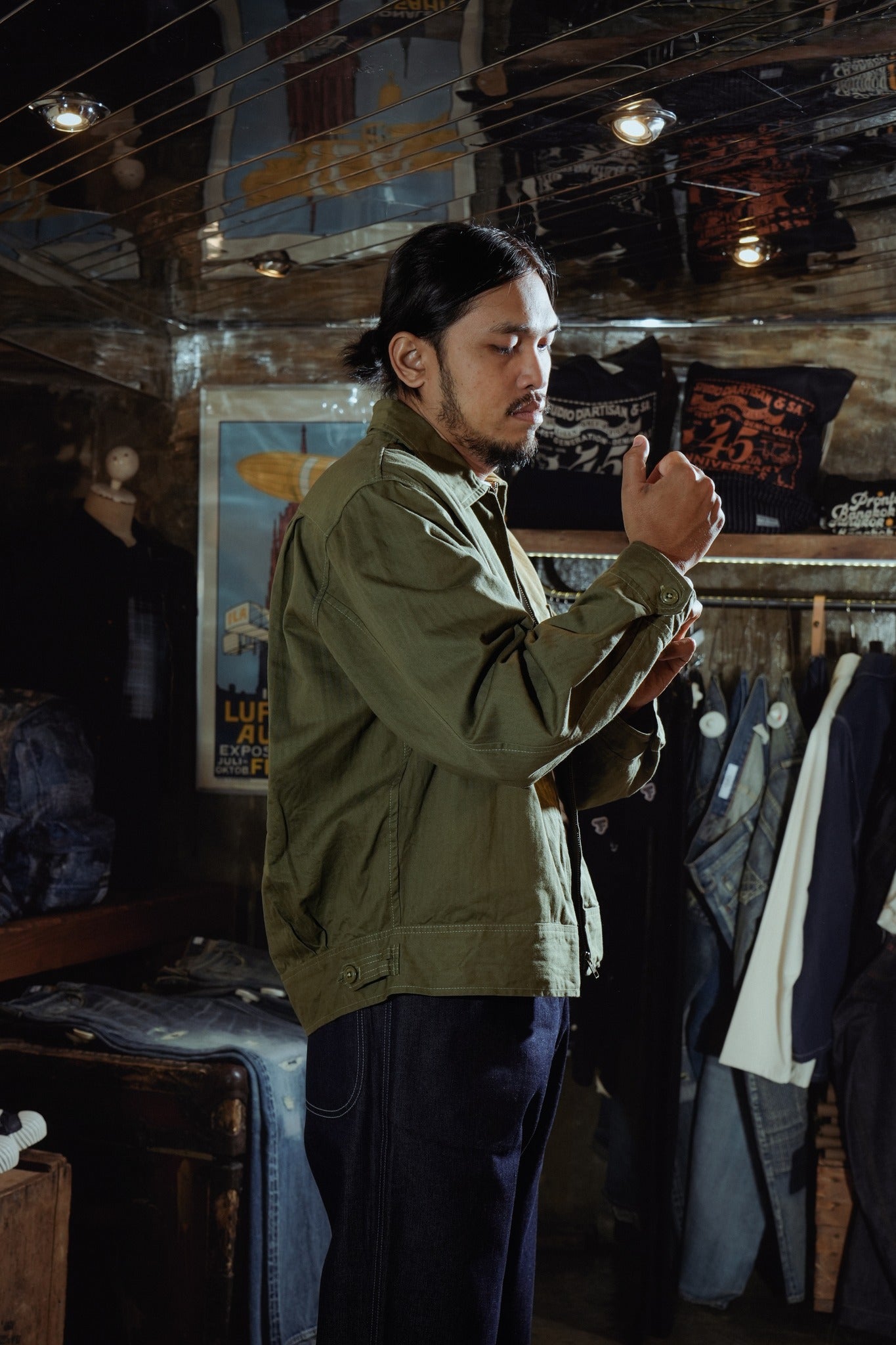 MECHANIC JACKET - OLIVE HBT