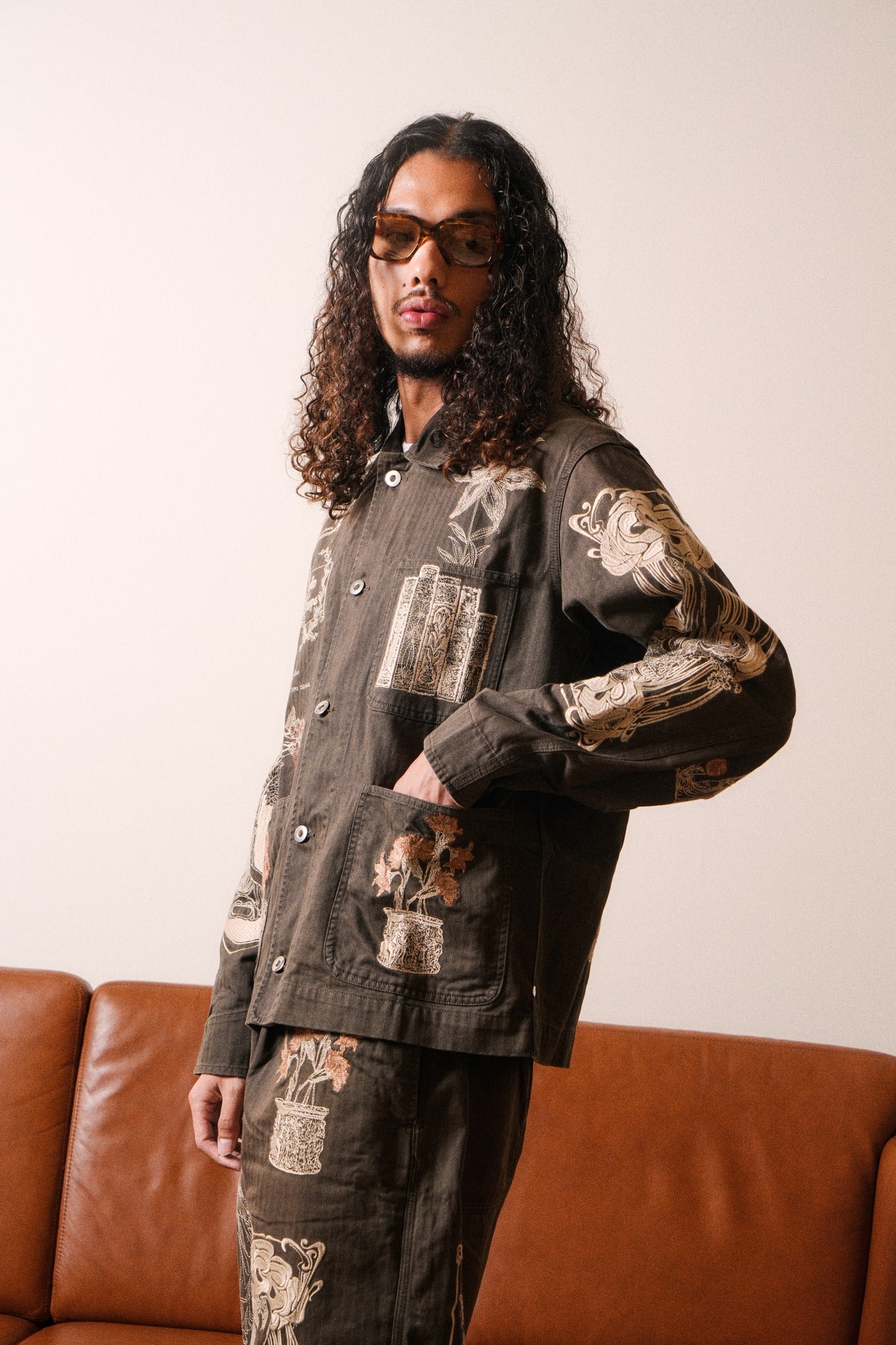 JARDIN CHORE JACKET - BLACK