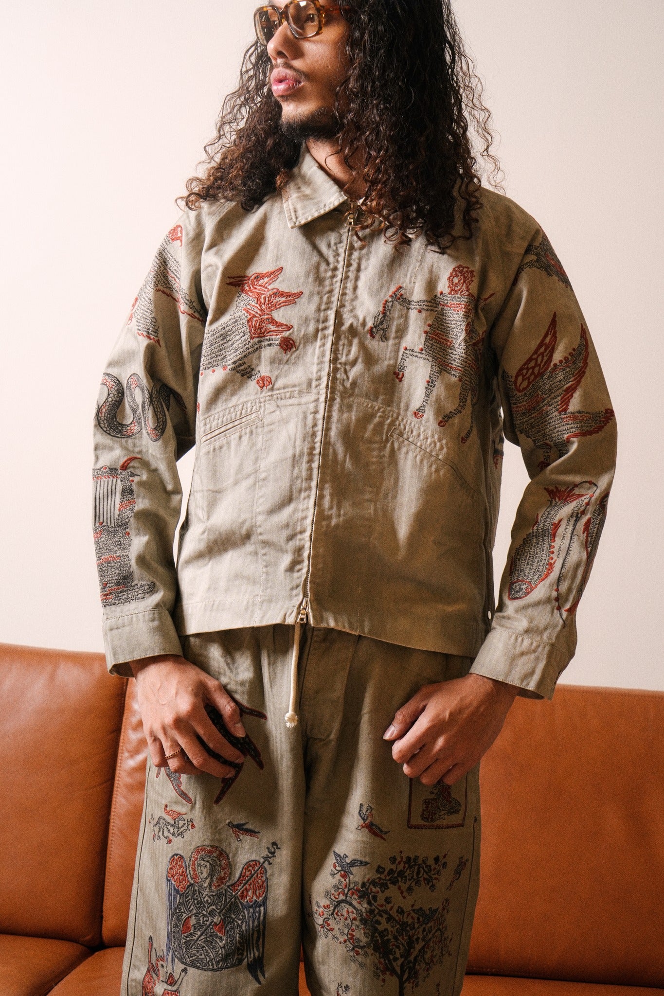 MEDIEVAL ZIP JACKET - GREY