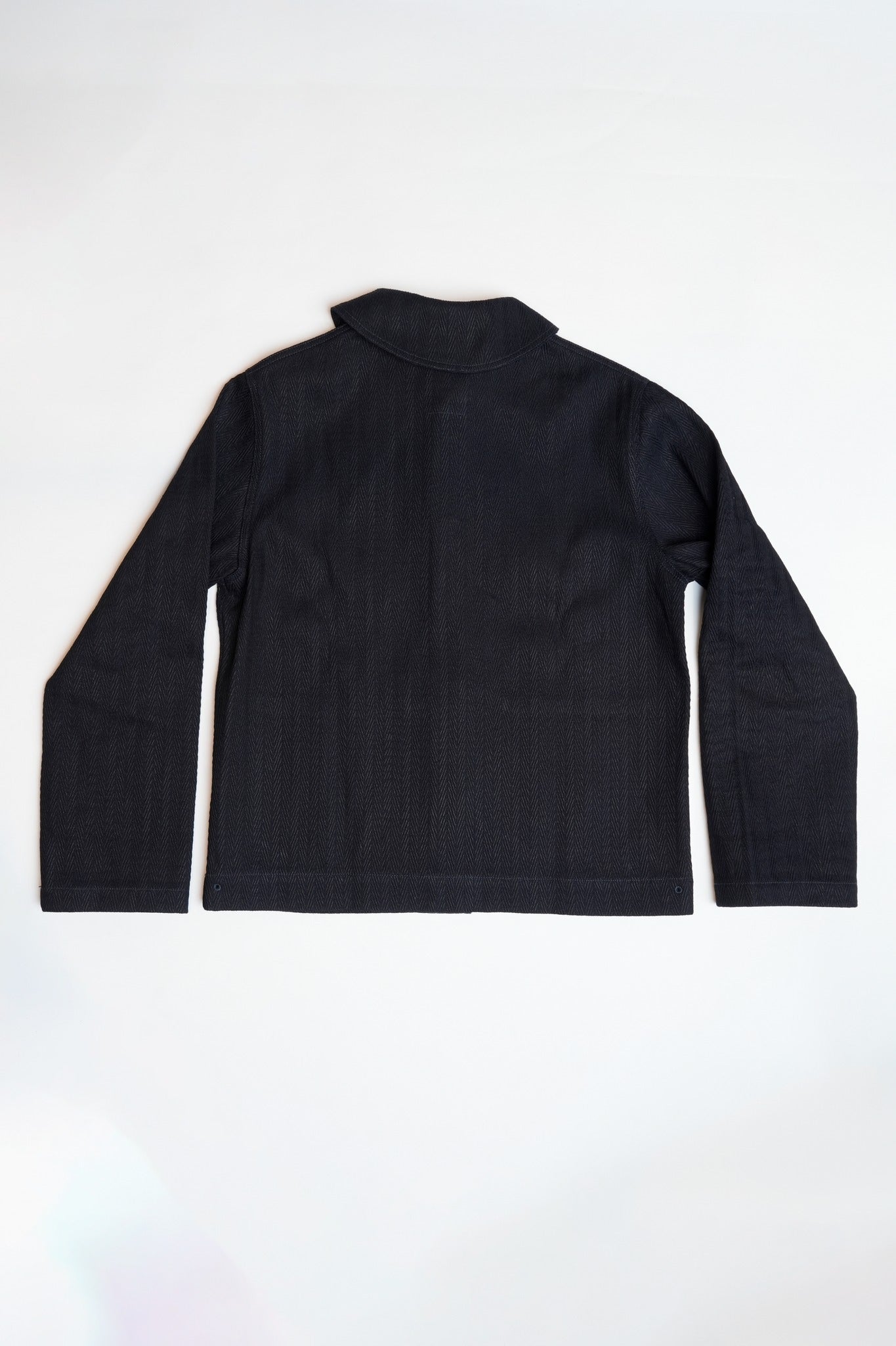 SHAWL COLLAR JACKET - KUROKI INDIGO HBT