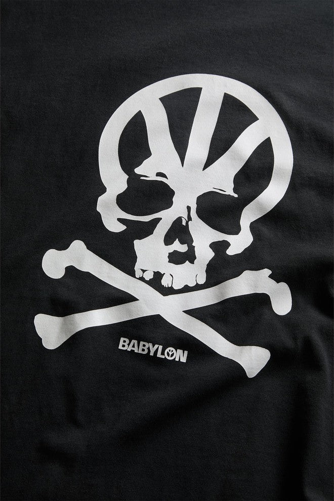 CROSS BONES TEE S/S - BLACK