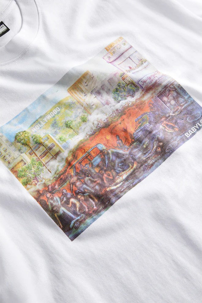 HOLLYWOOD BABYLON TEE  S/S - WHITE