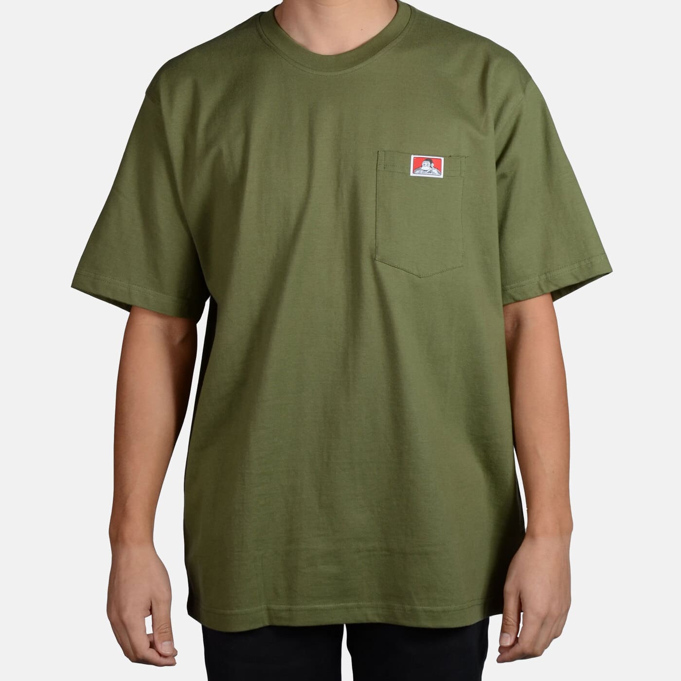 HEAVY DUTY POCKET TEE S/S - OLIVE