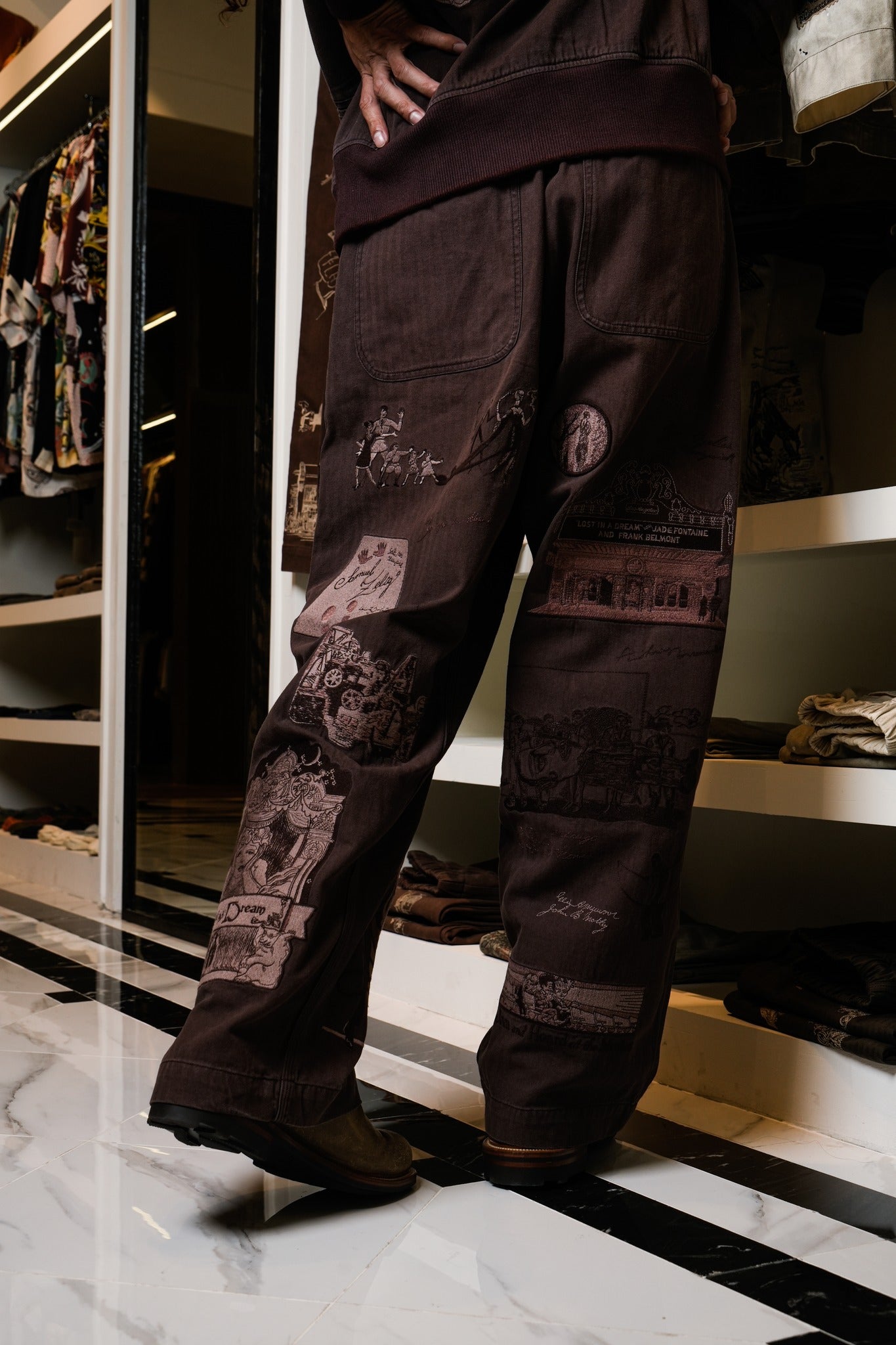 FILM PANT  - FADED BROWN
