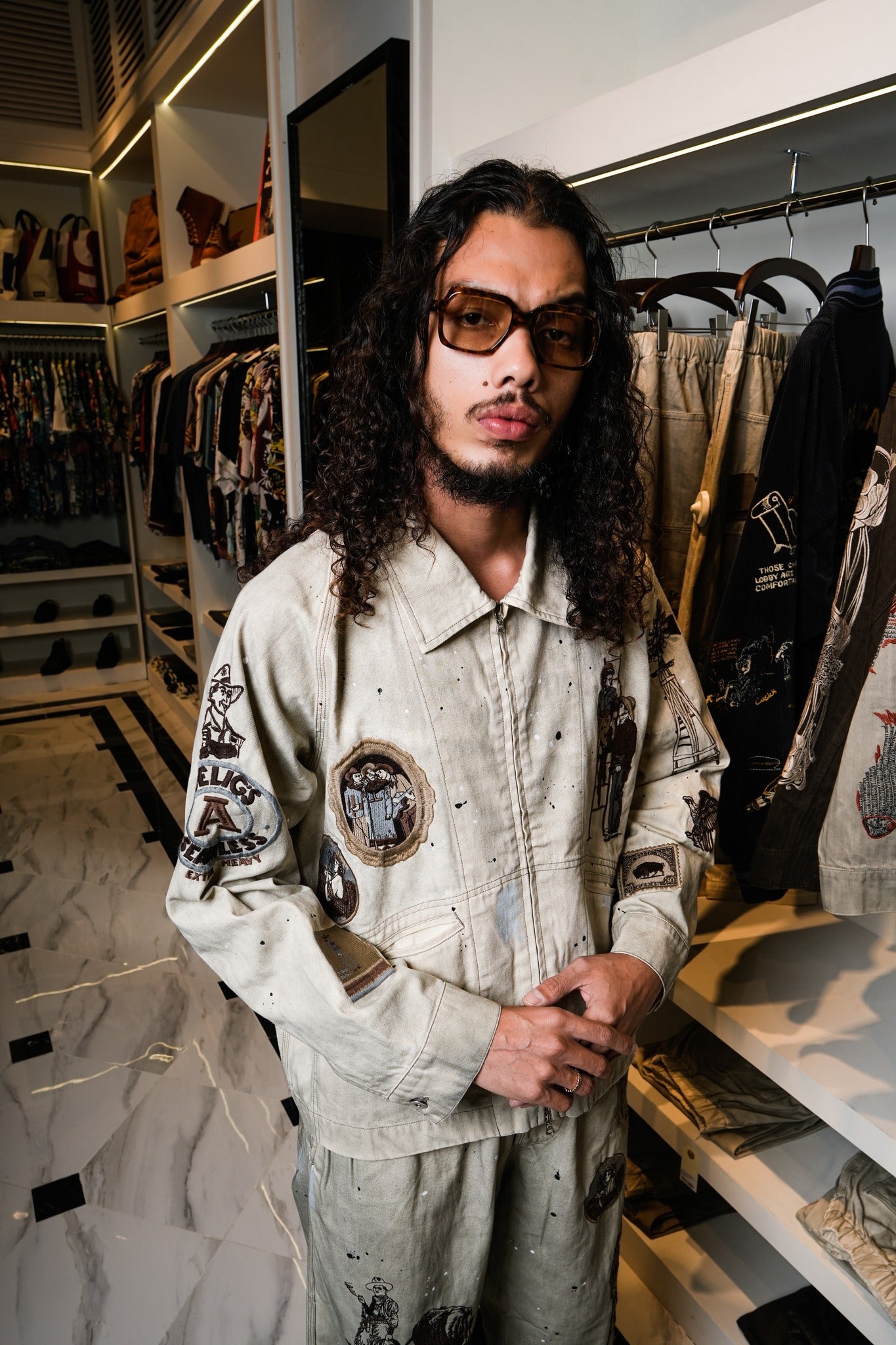 WESTERN ZIP JACKET - SMOKE GREY