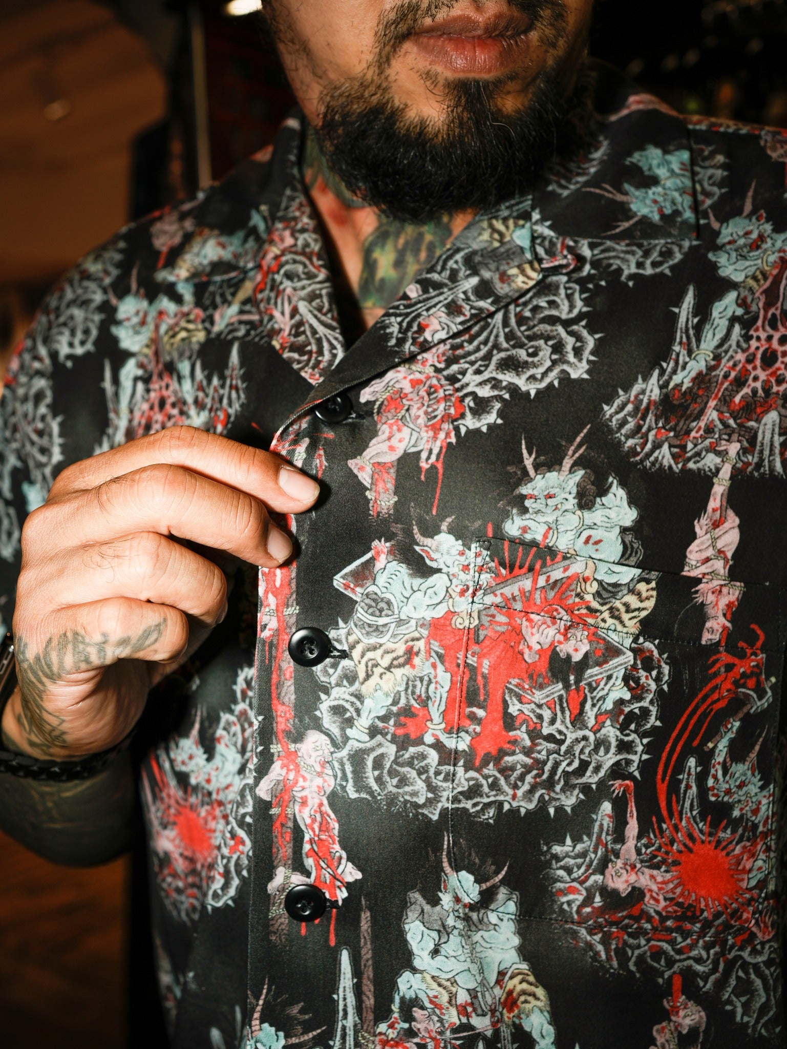 JOE CHATT HELL SHIRT - MULTI