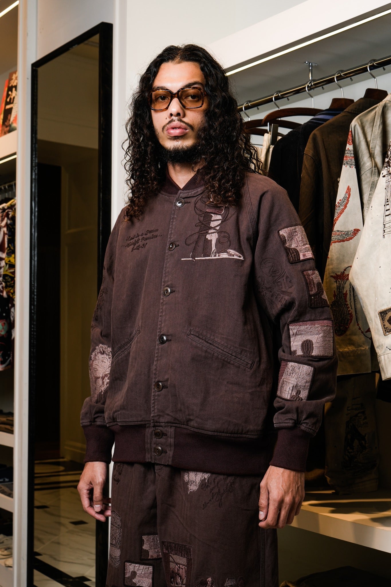こ*あ様 philme fade cotton jacket / brown2 FILM JACKET - FADED BROWN