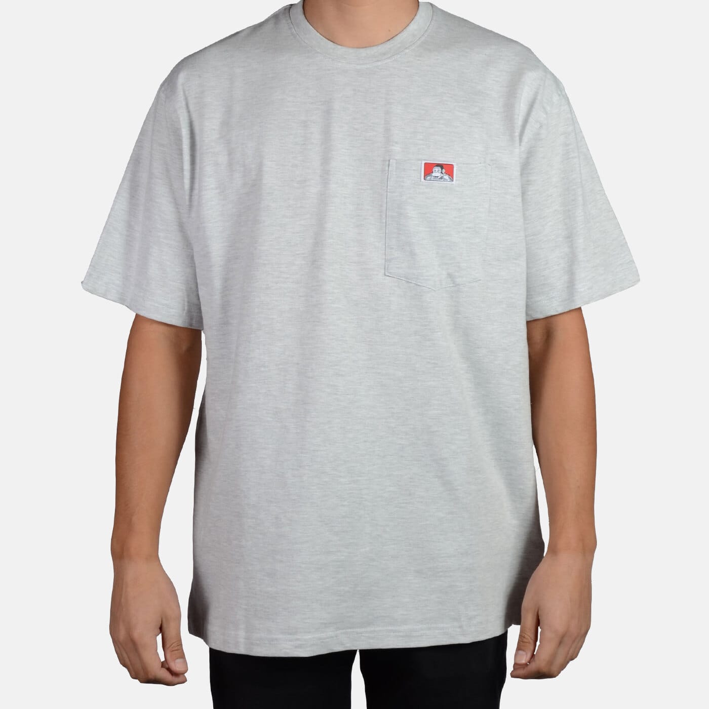 HEAVY DUTY POCKET TEE S/S - ASH GREY