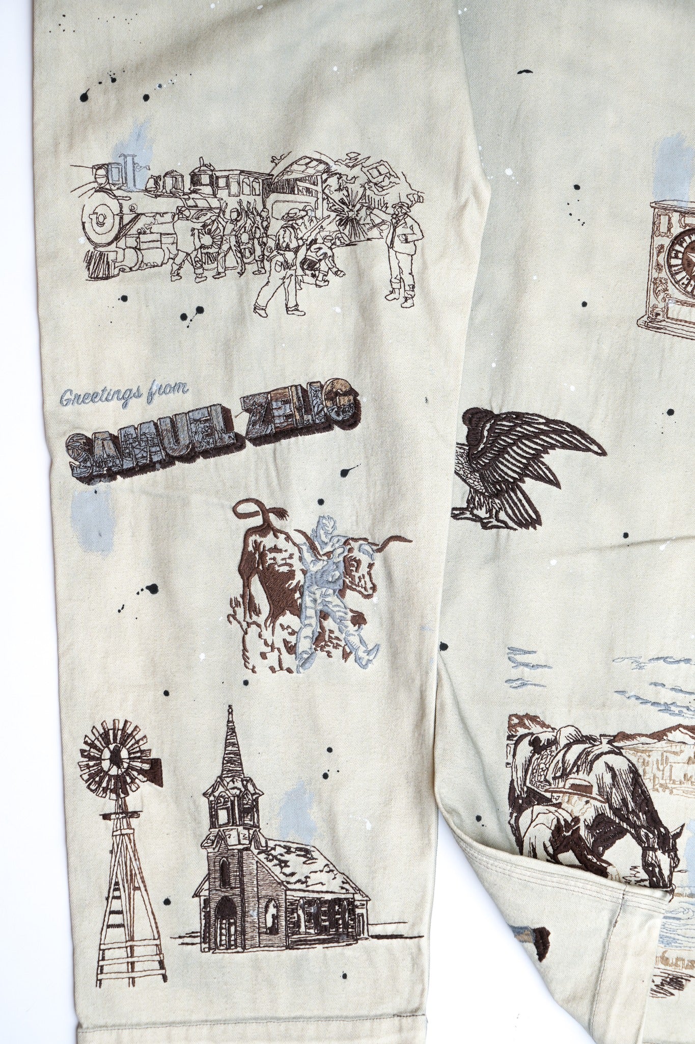 WESTERN PANT - SMOKE GREY
