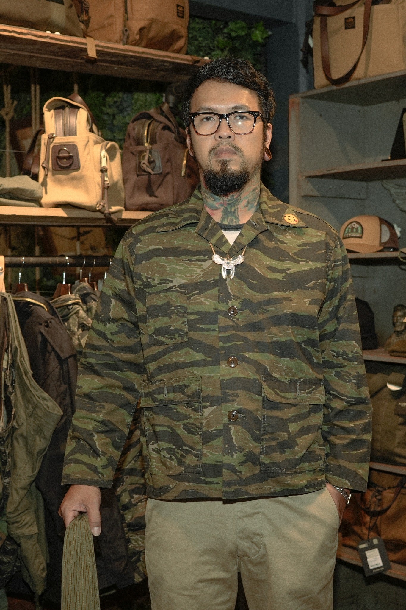 TC RIP STOP TIGER CAMO FIELD JACKET - CAMO