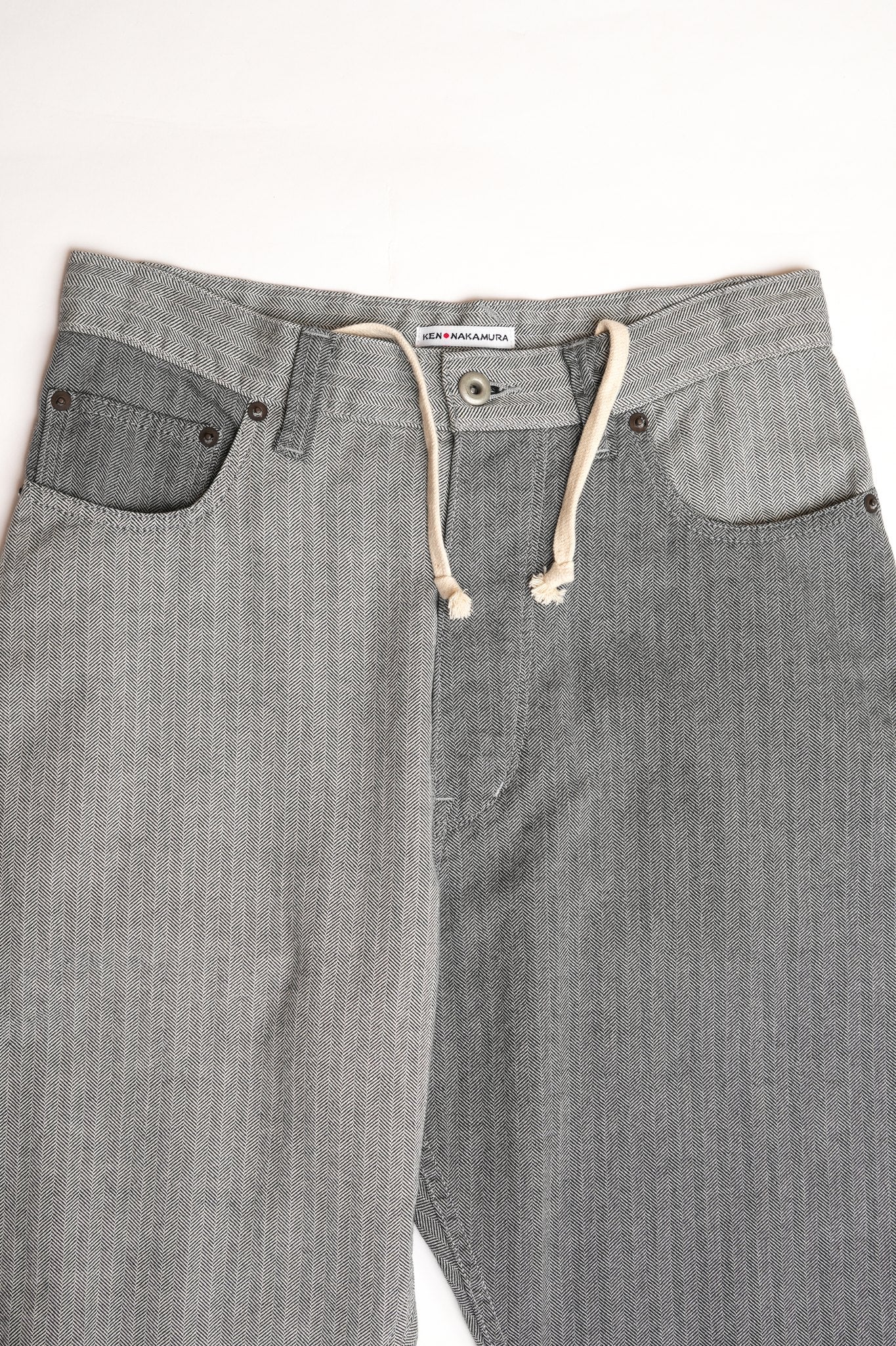 HBT CRAZY PATTERN WIDE TAPERED BUCKLE BACK PANT - CRAZY