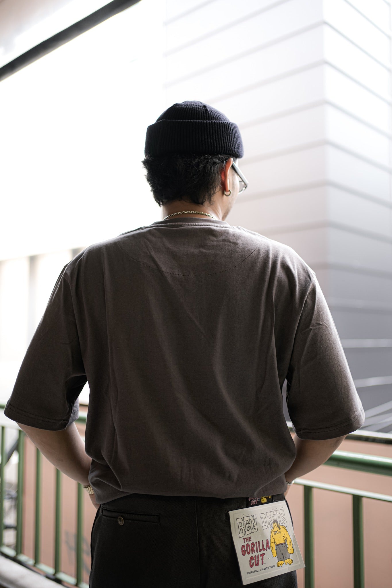 HEAVY DUTY POCKET TEE S/S - CHARCOAL