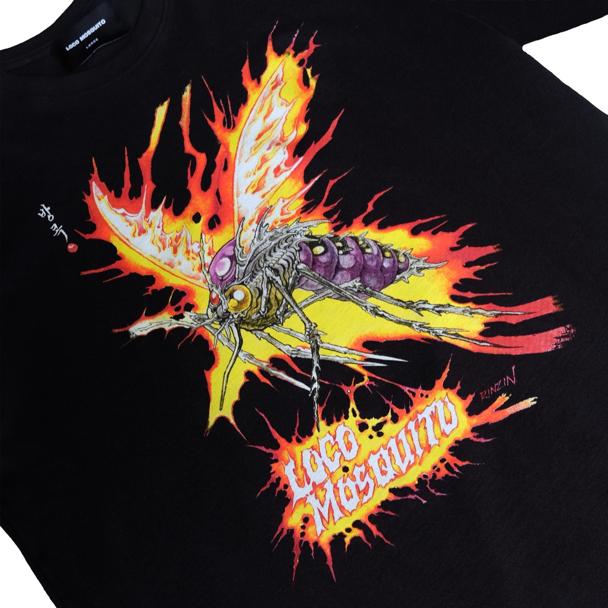 RINZIN L. MOSQUITO TEE - BLACK
