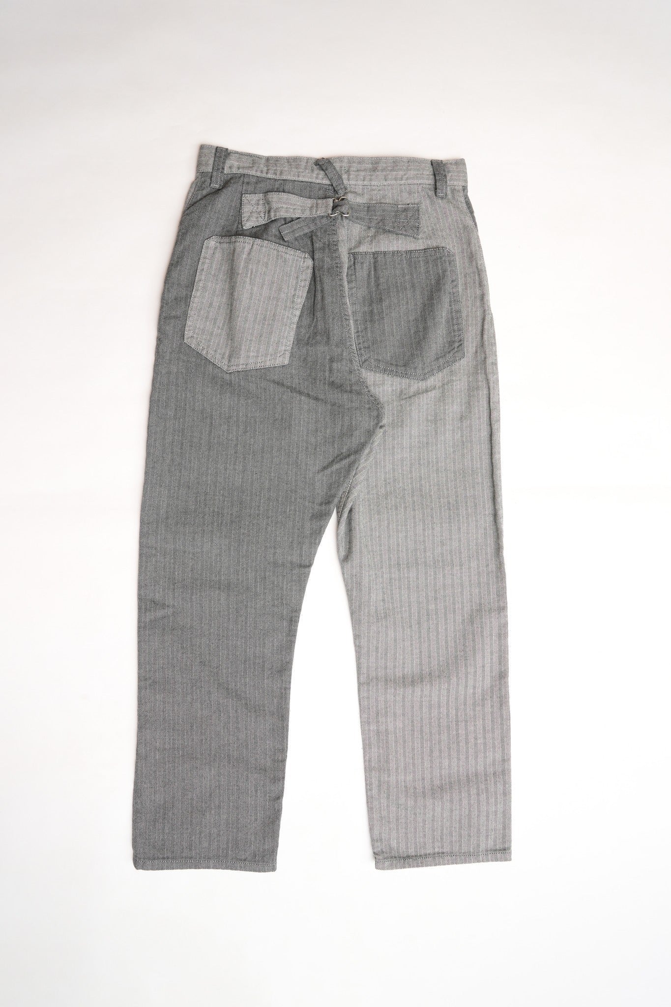 HBT CRAZY PATTERN WIDE TAPERED BUCKLE BACK PANT - CRAZY