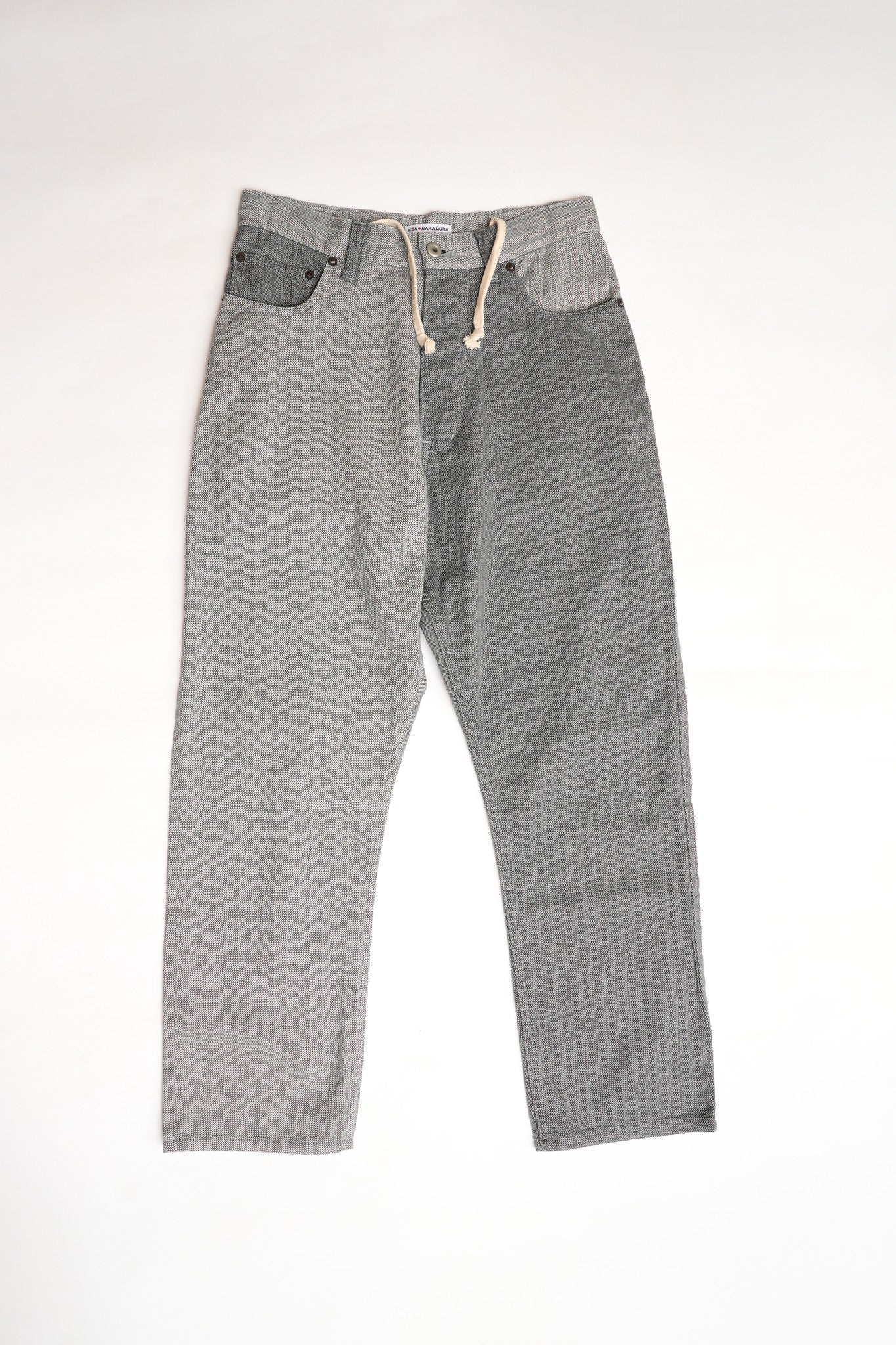 HBT CRAZY PATTERN WIDE TAPERED BUCKLE BACK PANT - CRAZY