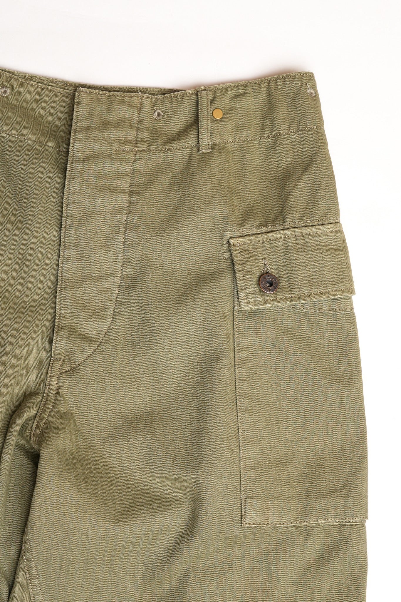 COTTON HBT P-44 MONKEY PANTS - GREEN