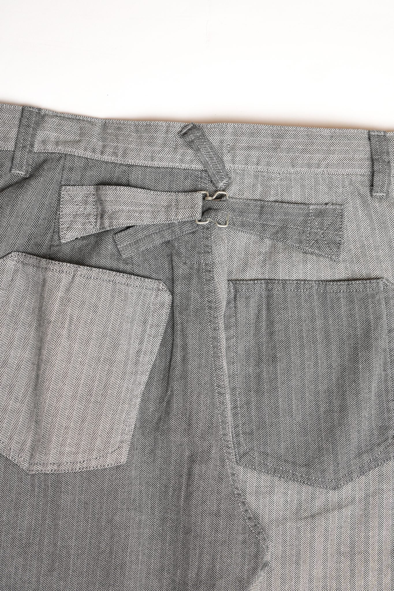 HBT CRAZY PATTERN WIDE TAPERED BUCKLE BACK PANT - CRAZY