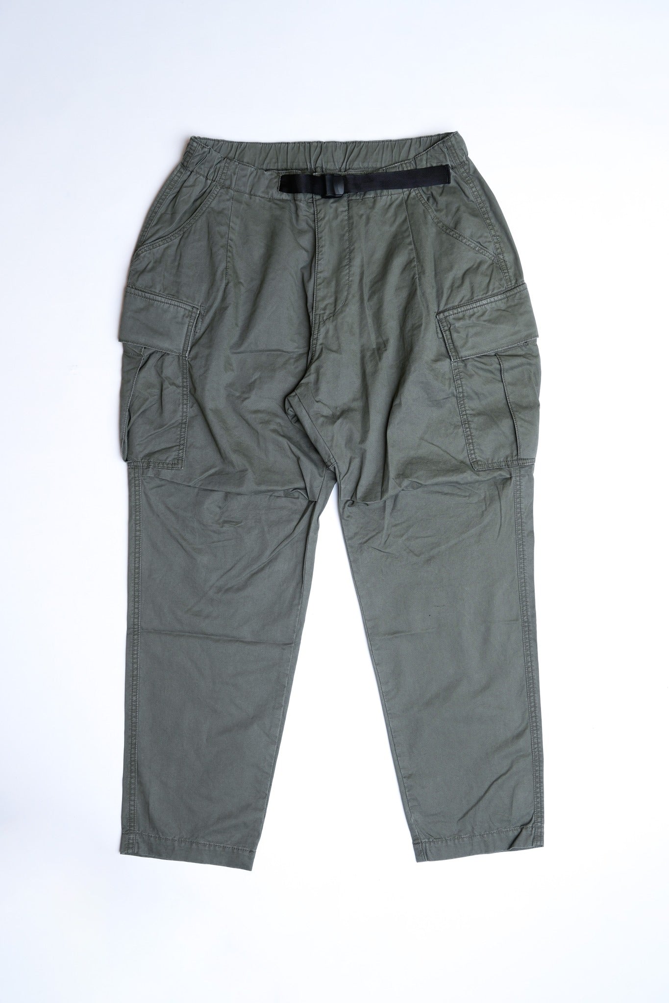 COTTON LIGHT PEACH TWILL JODHPURS STYLE CARGO PANTS TYPE2 - GREEN