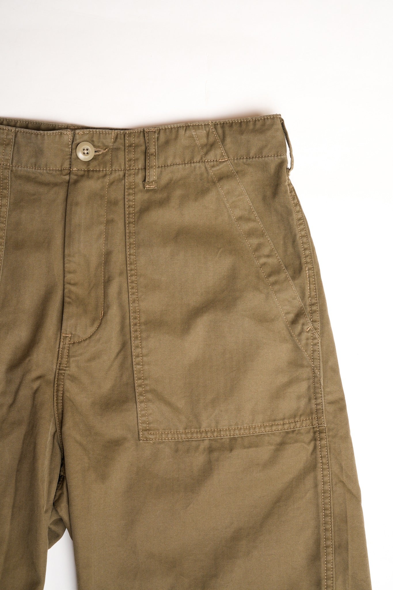 COTTON HBT BAKERS SHORT PANTS - GREEN