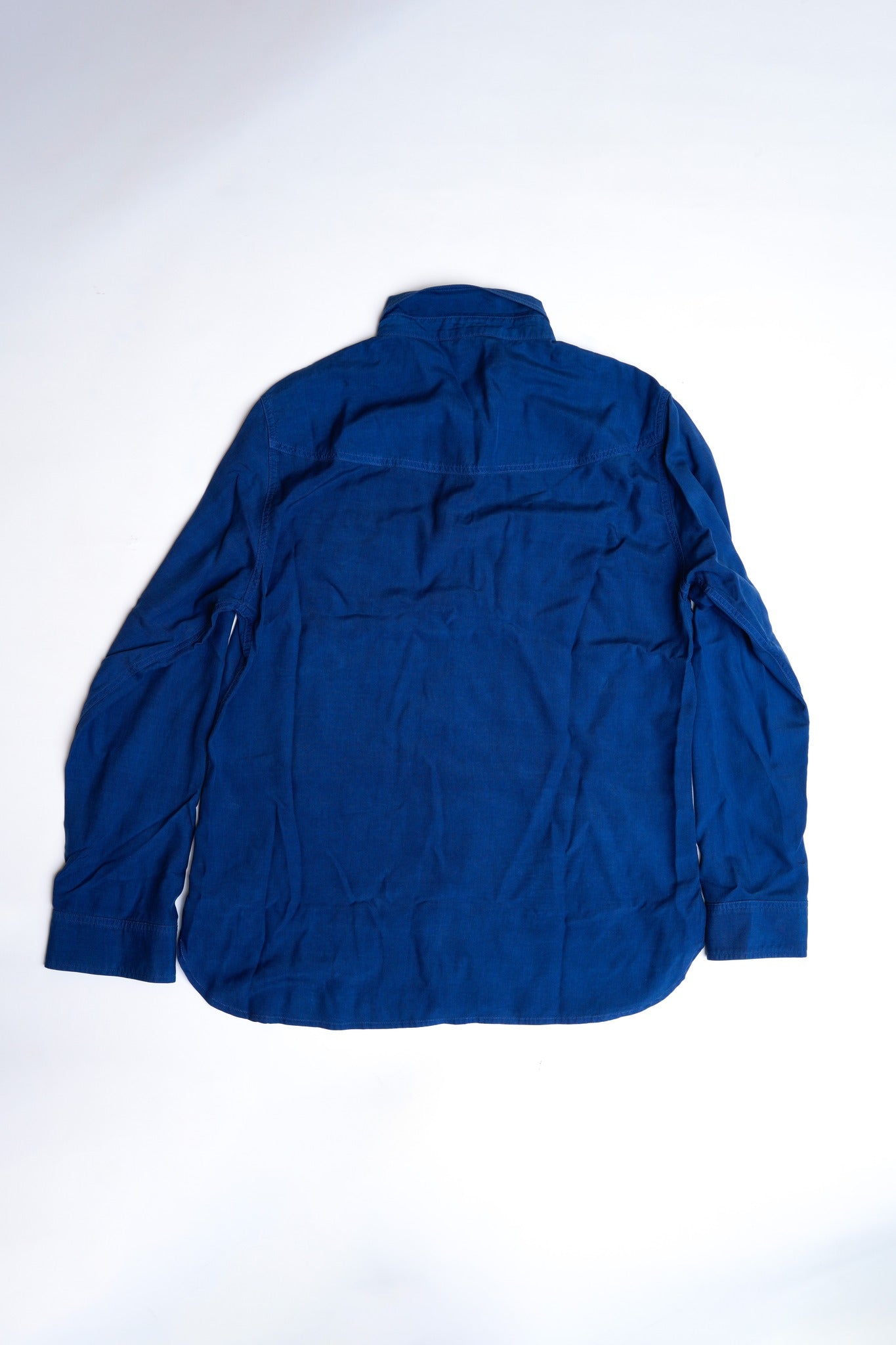 SILK AMERICAN SHIRT - INDIGO