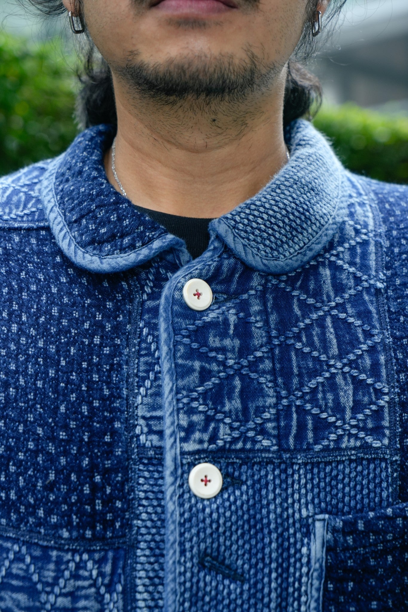 SUPER KENDO & SASHIKO PATCHWORK BORO JACKET - INDIGO