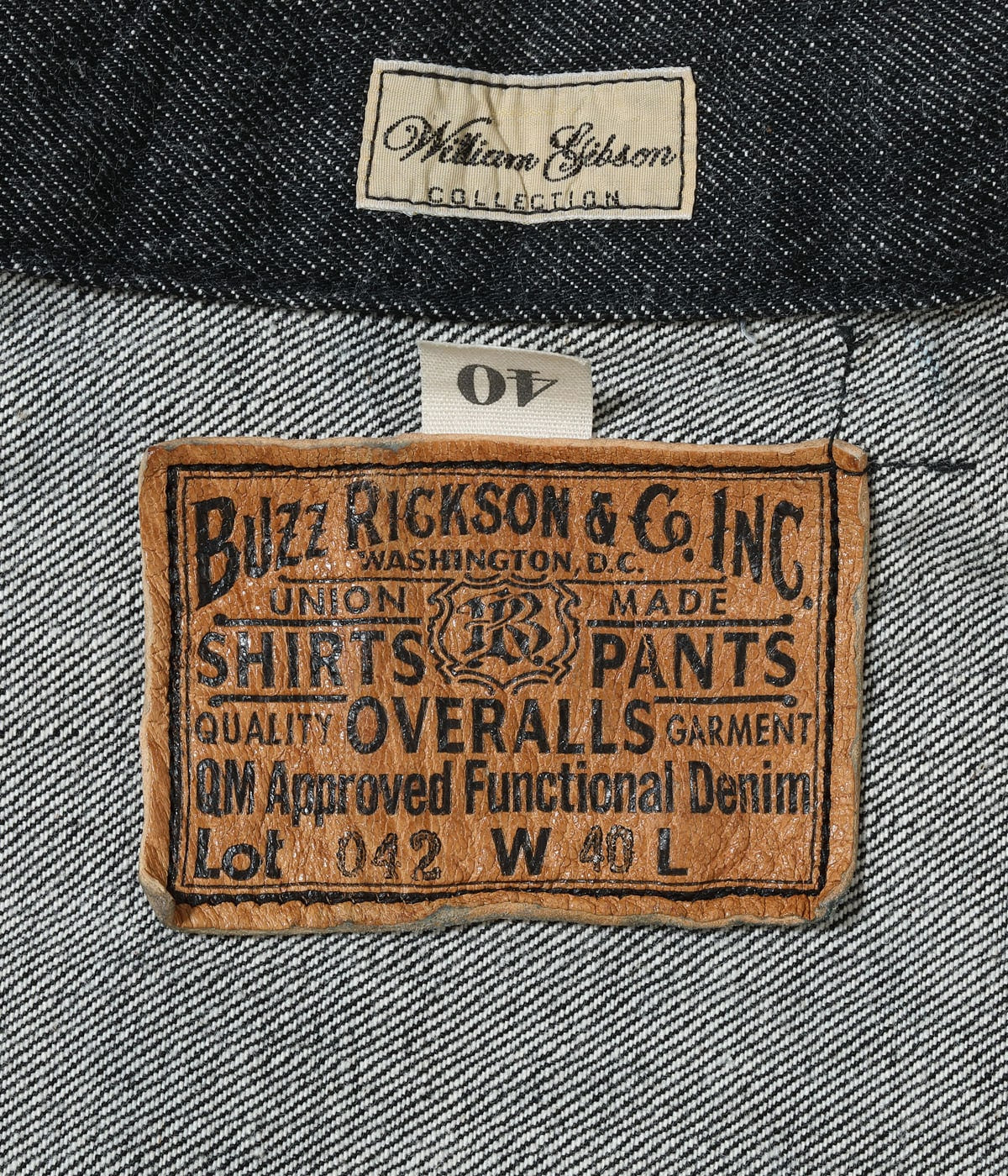 BR16042 WORLD WAR II BLACK DENIM BLOUSE - INDIGO
