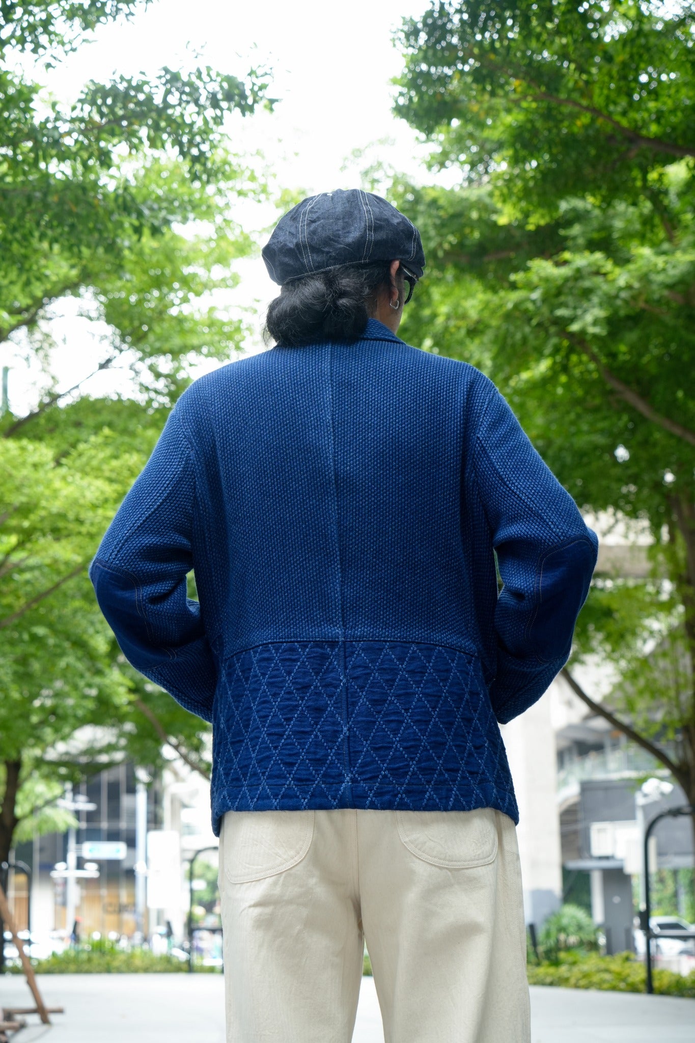 SUPER KENDO & SASHIKO FRENCH JACKET - INDIGO
