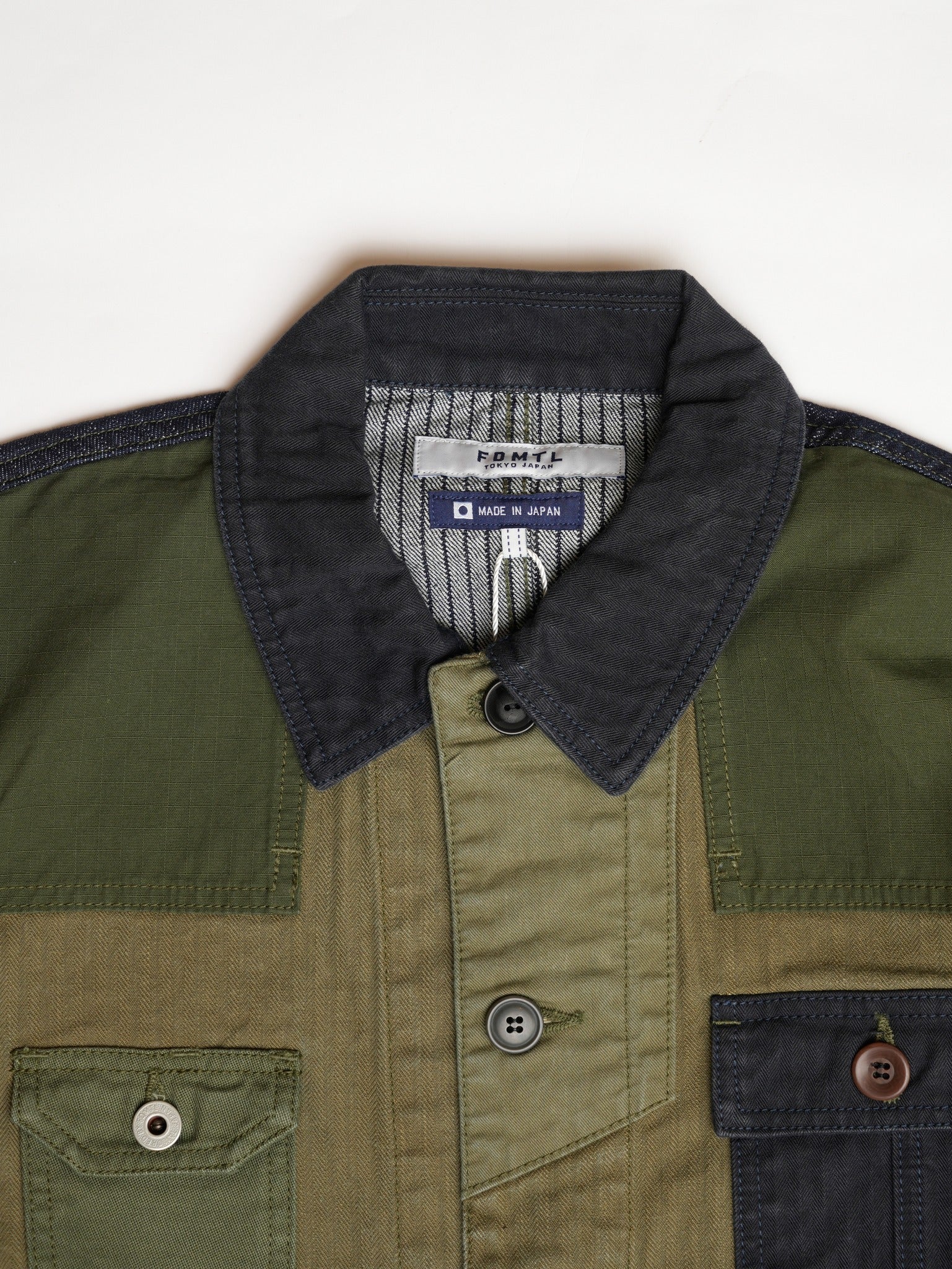 COVERALL JACKET RINSE (AW25) - KHAKI