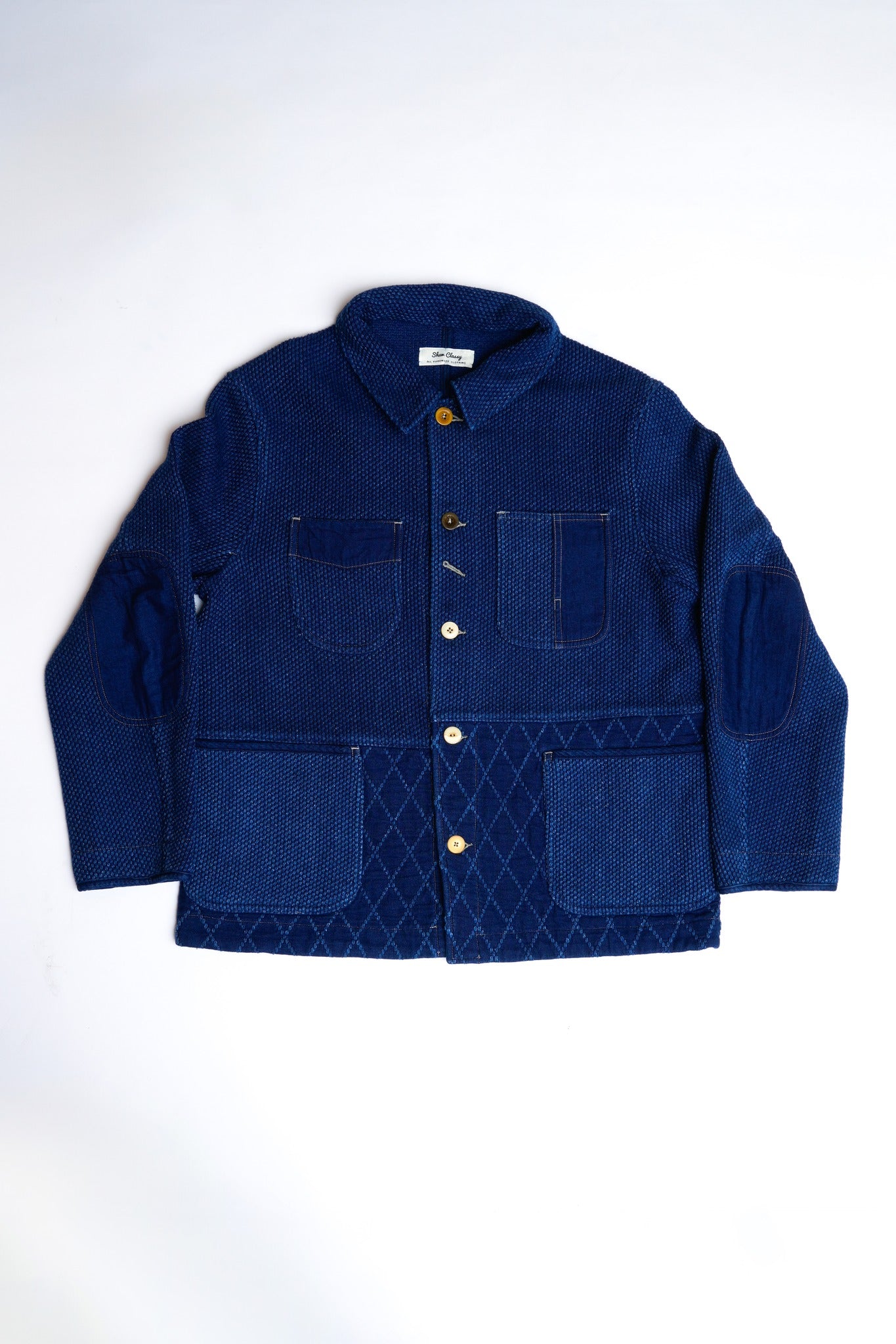 SUPER KENDO & SASHIKO FRENCH JACKET - INDIGO