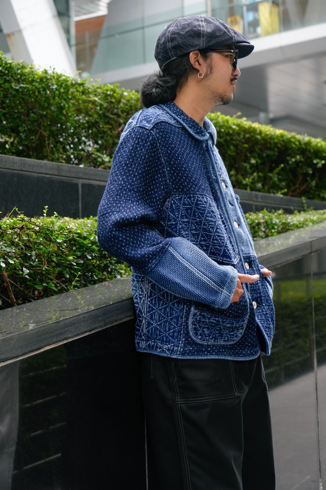 SUPER KENDO & SASHIKO PATCHWORK BORO JACKET - INDIGO