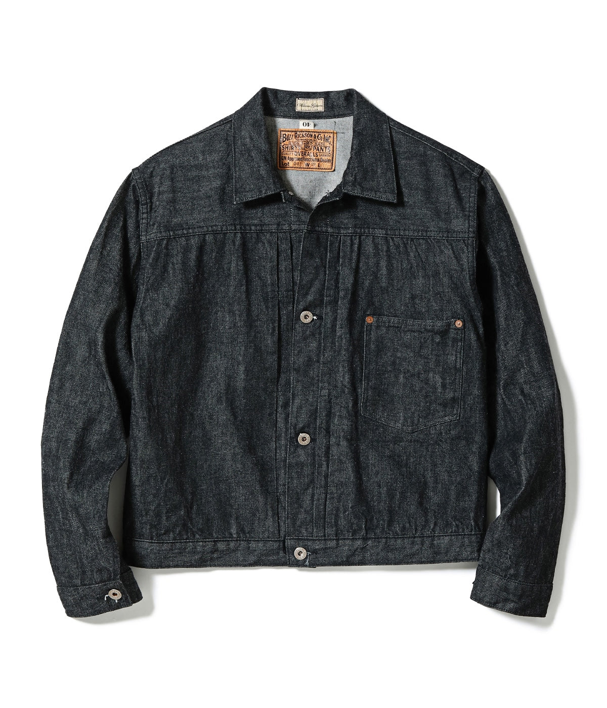BR16042 WORLD WAR II BLACK DENIM BLOUSE - INDIGO