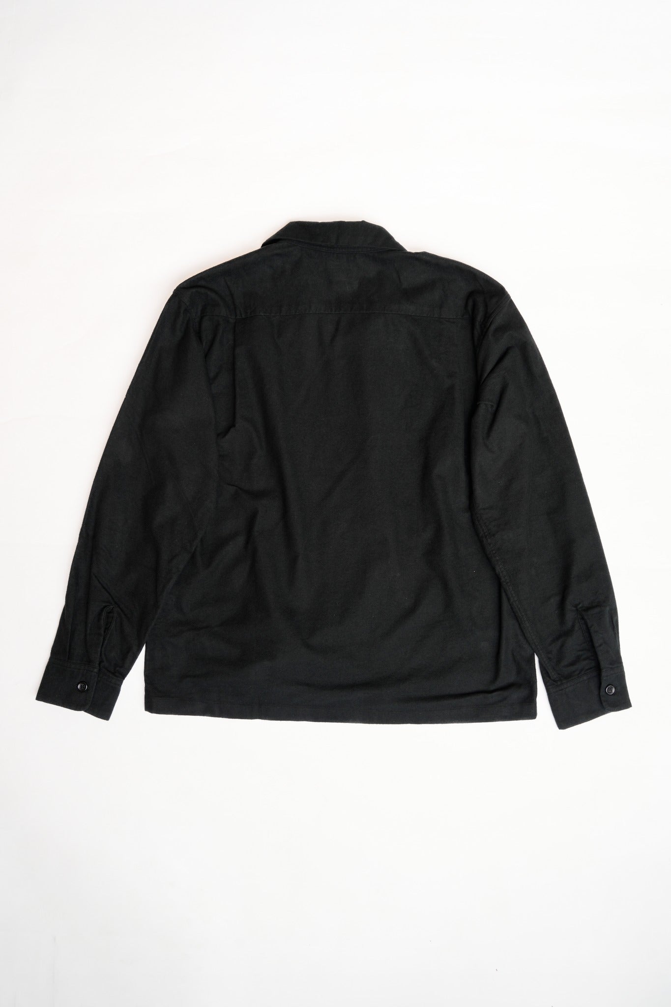 SE29578 SWITCHING FLANNEL SPORT SHIRT - OFF WHITE/BLACK