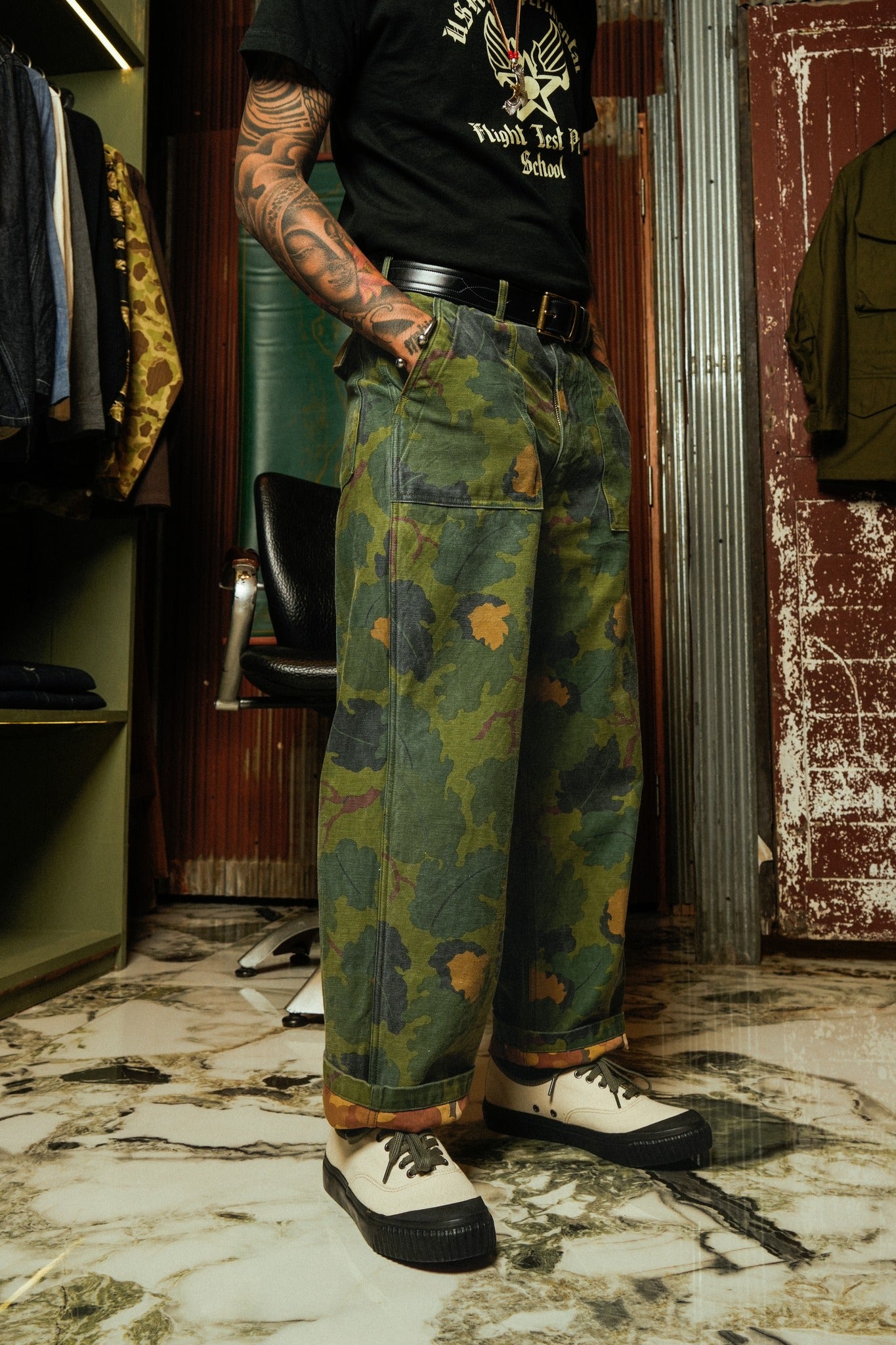 BR42452 MITCHELL PATTERN CAMOUFLAGE TROUSERS CIVILIAN MODEL - CAMOUFLAGE