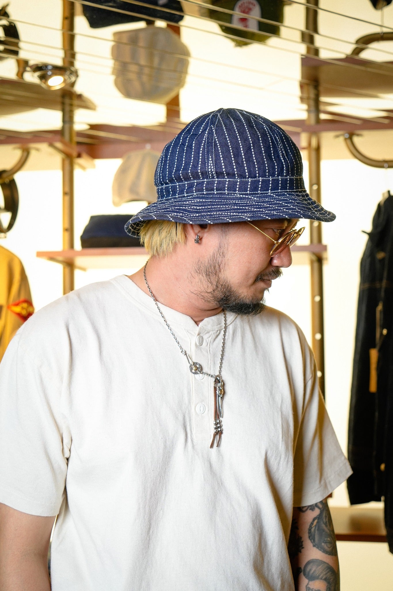 5200 DENIM ARMY HAT - INDIGO