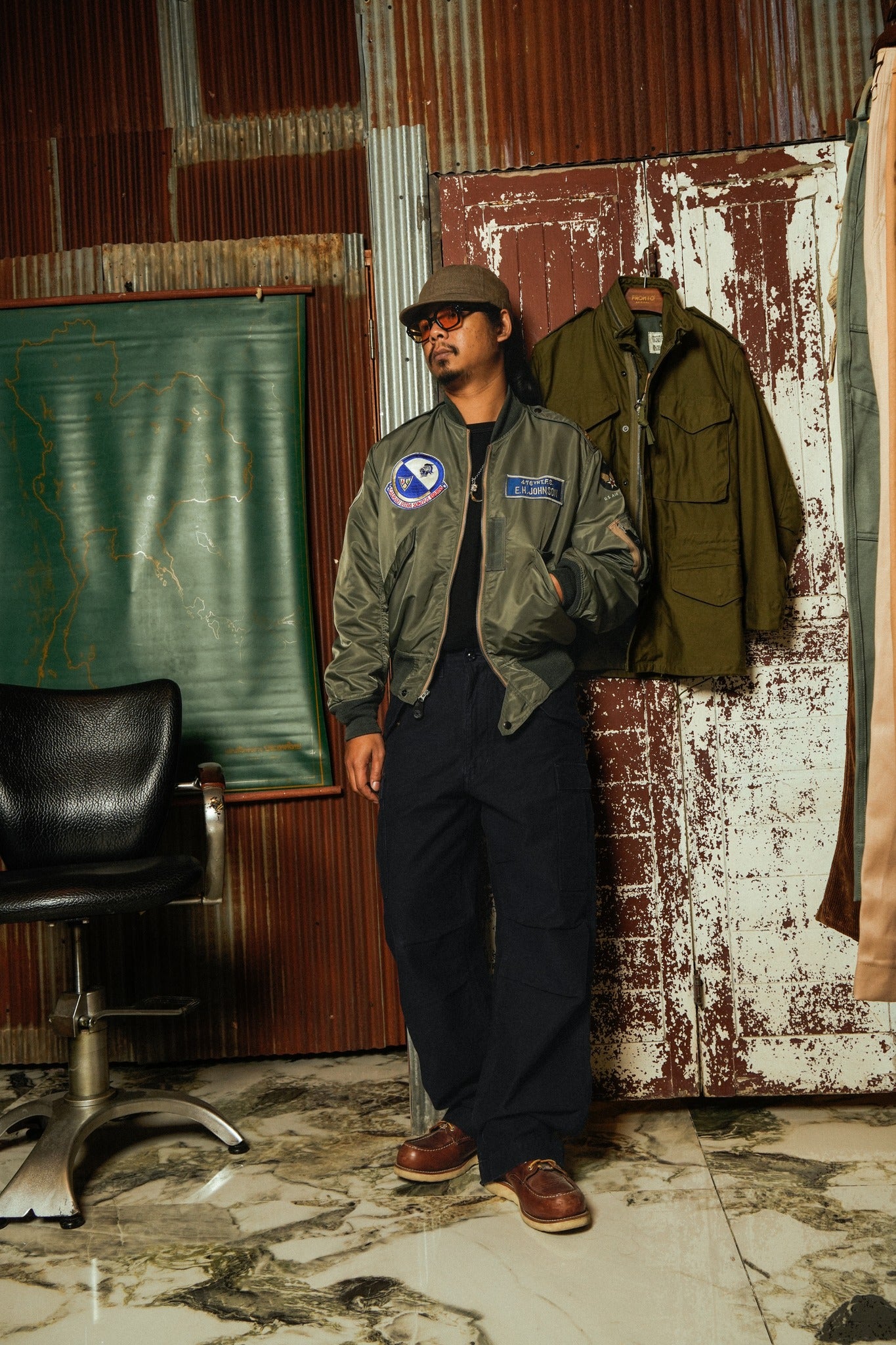 BR15743 - L-2B - SKYLINE CLOTHING CORPORATION 476th TAC. FTR. SQ.C27 - Sage green