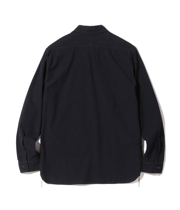 BR29143 WILLIAM GIBSON COLLECTION BLACK CHAMBRAY WORK SHIRTS - BLACK