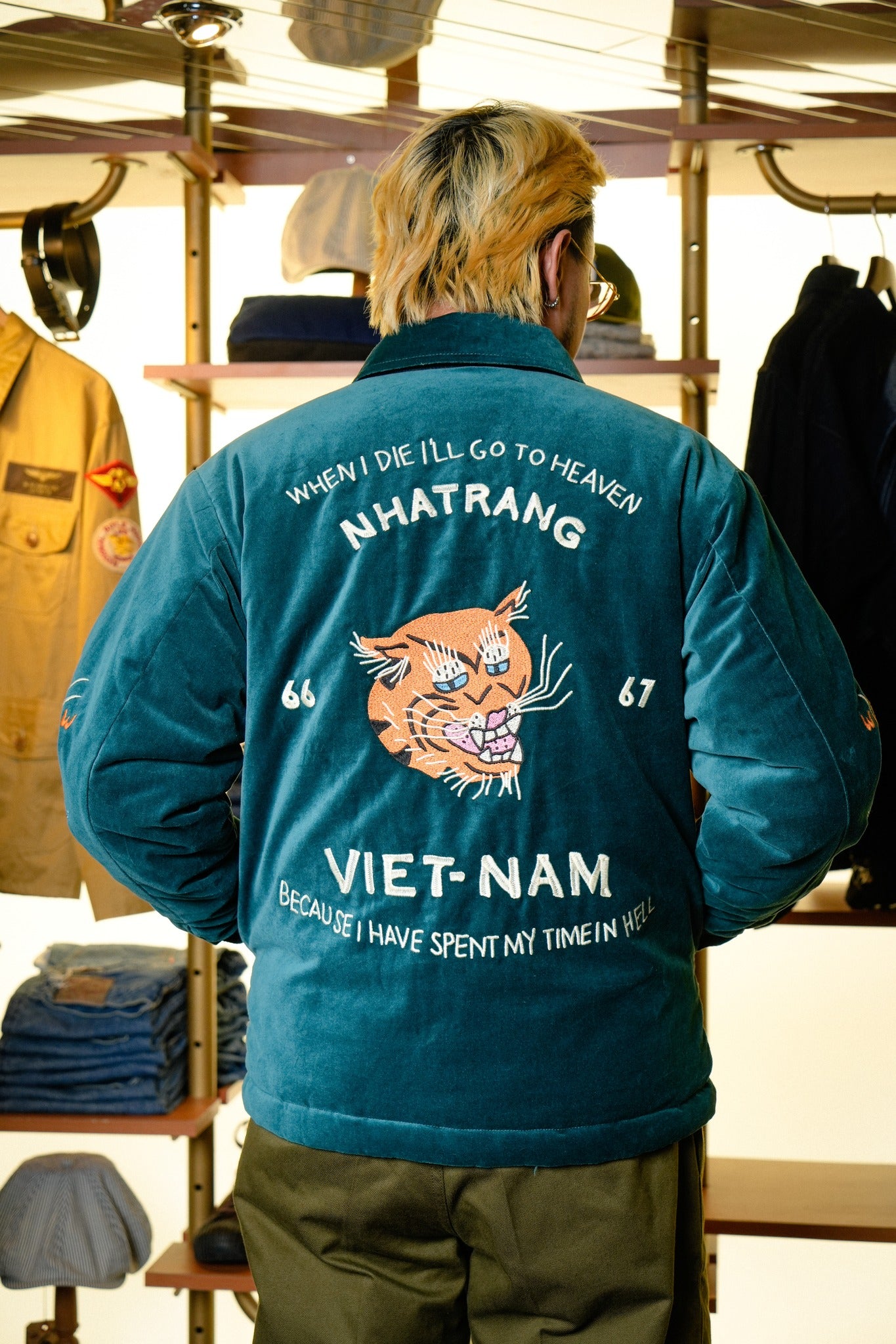 51515 REVERSIBLE VIETNAM JACKET - GREEN