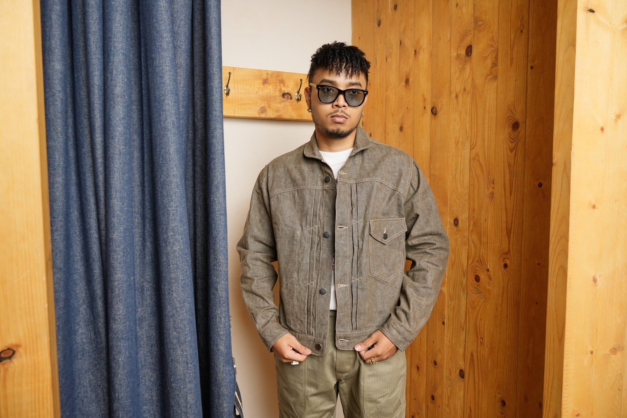 RODEO DUNGAREE JACKET - KHAKI
