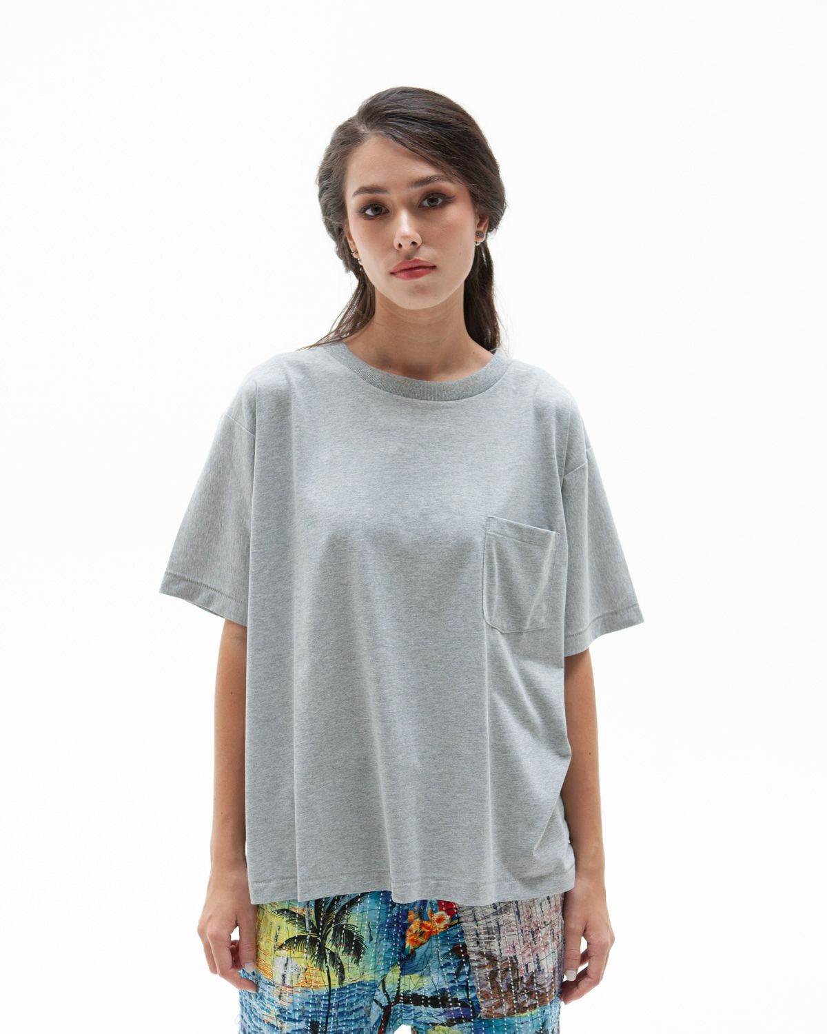 BOWL TEE - LIGHT GREY