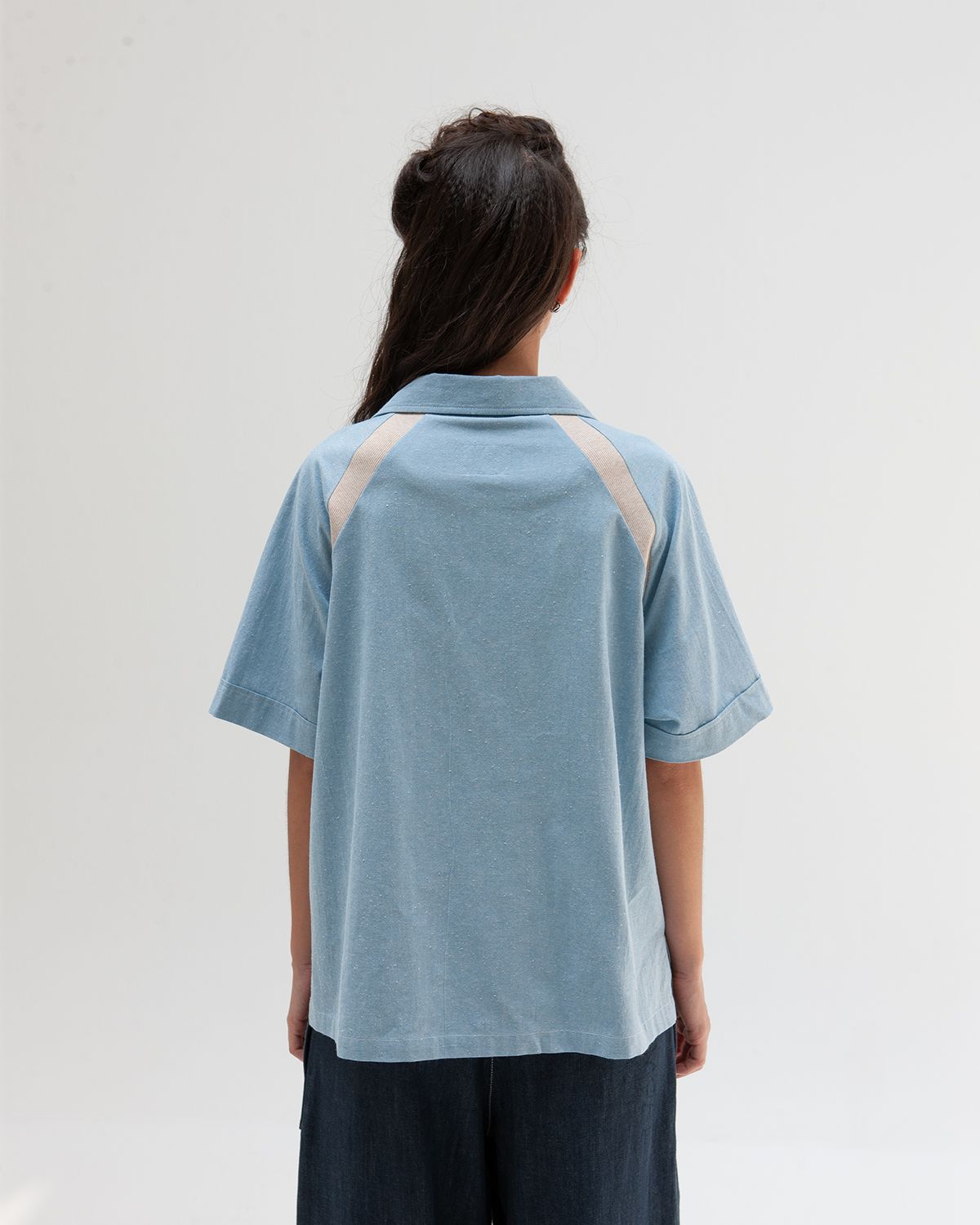 BOWLING SHIRT - BABY BLUE