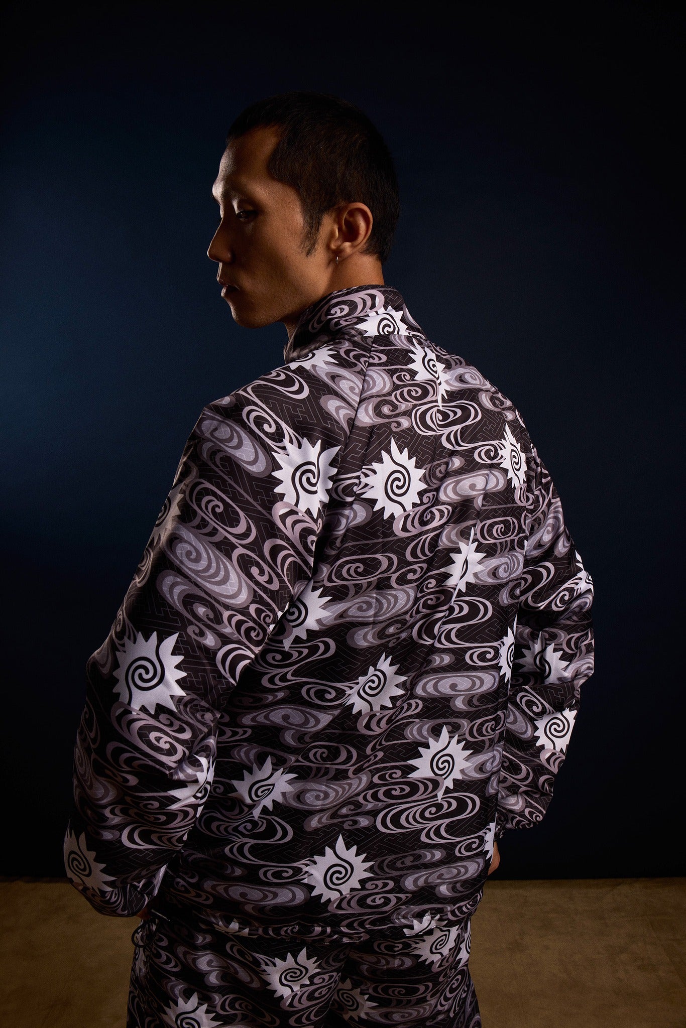 TOMAS TOMAS ZIP-UP JACKET - BLACK/GREY