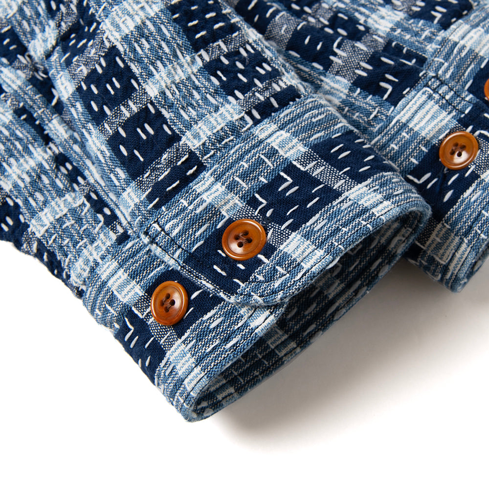 5737 Indigo Workwear Long Sleeve Shirt - INDIGO
